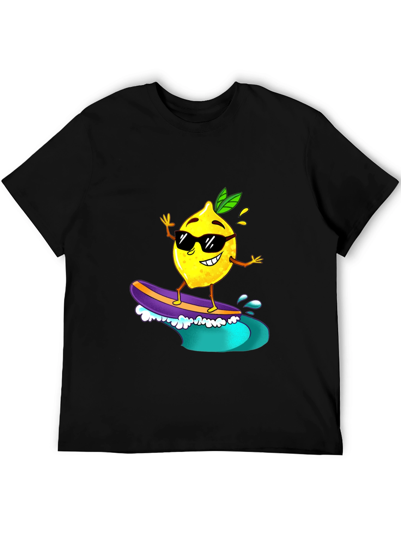Surfing Lemon Graphic Tee