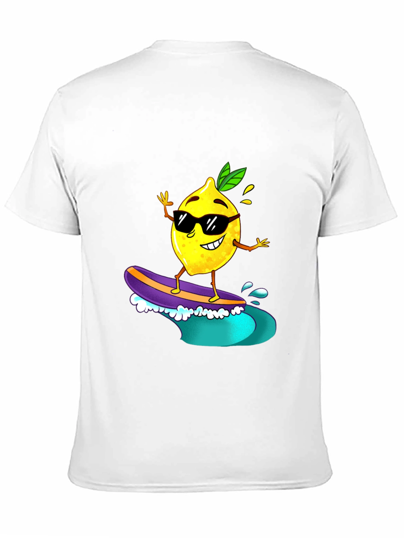 Surfing Lemon Graphic Tee