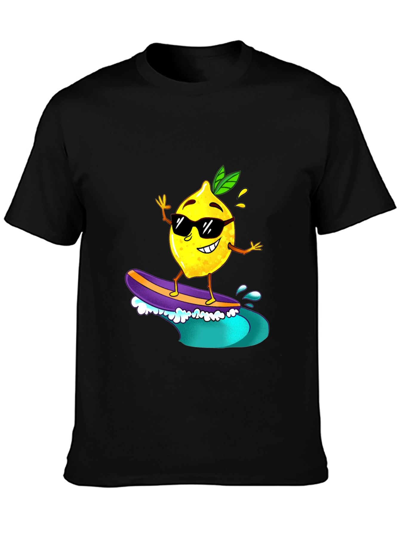 Surfing Lemon Graphic Tee