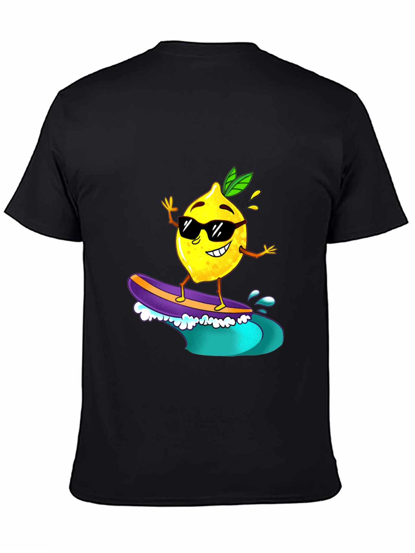 Surfing Lemon Graphic Tee
