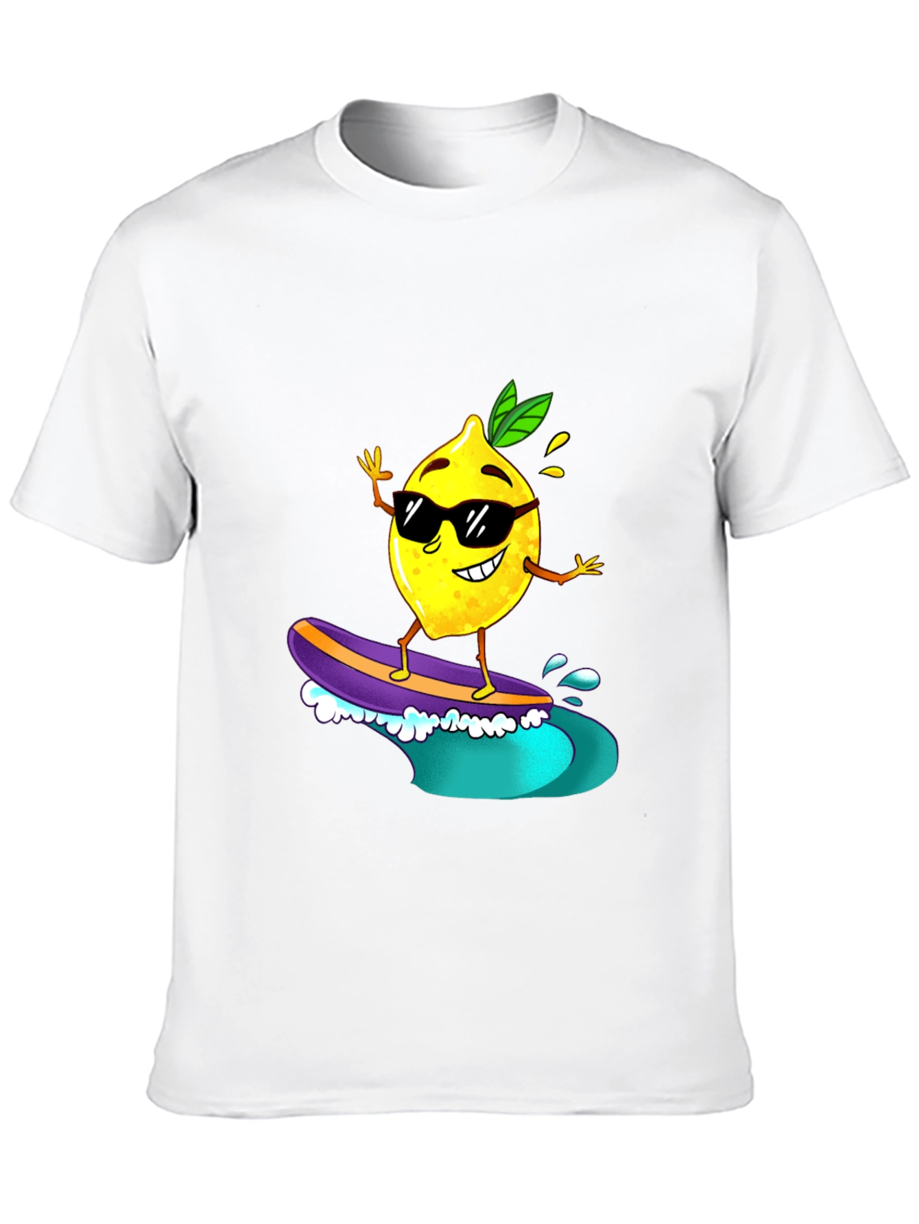 Surfing Lemon Graphic Tee