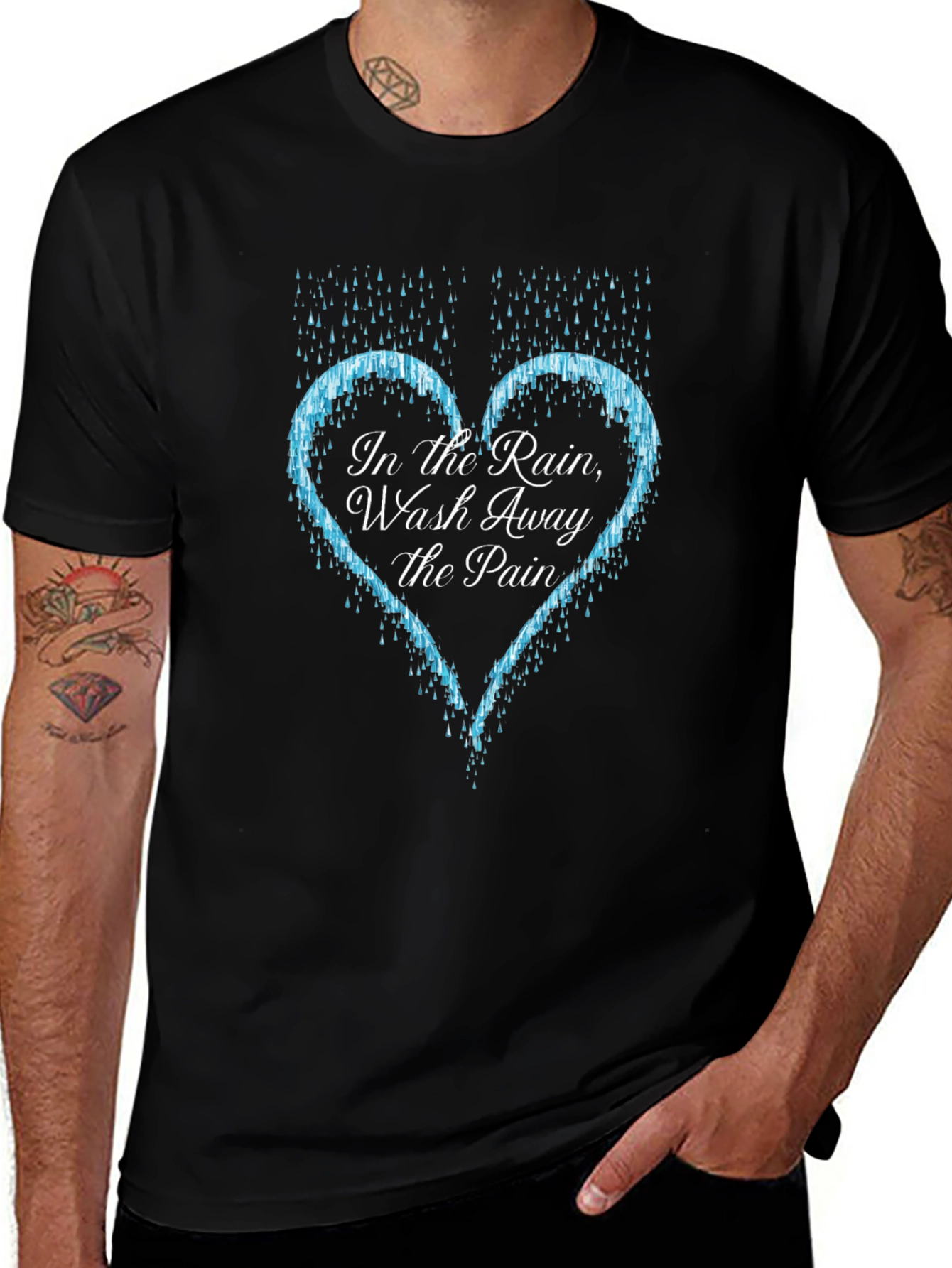 In The Rain Wash Away The Pain T-Shirt