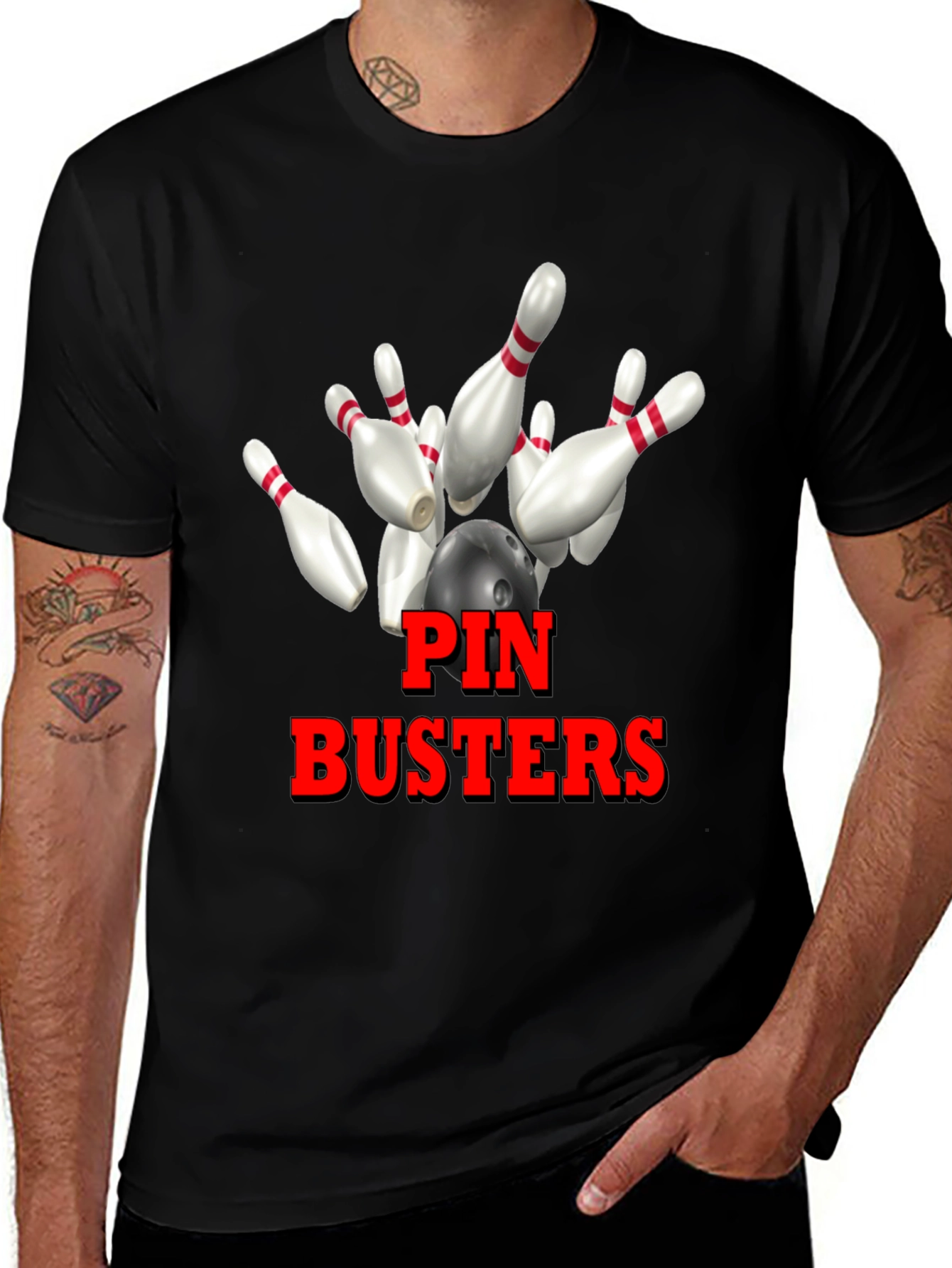 Pin Busters Bowling T-Shirt