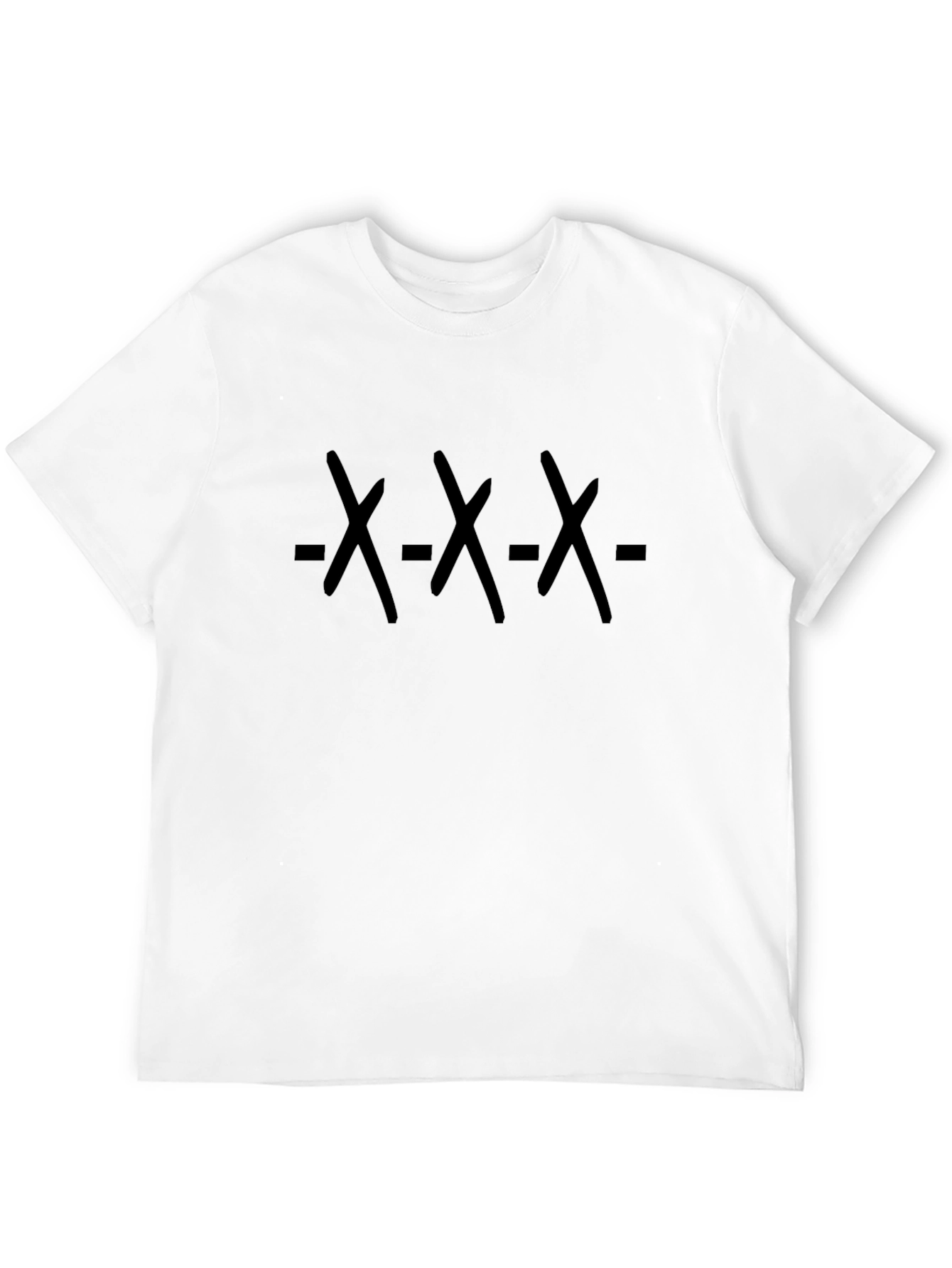 Edgy Graphic Tee - XXX Design - Black