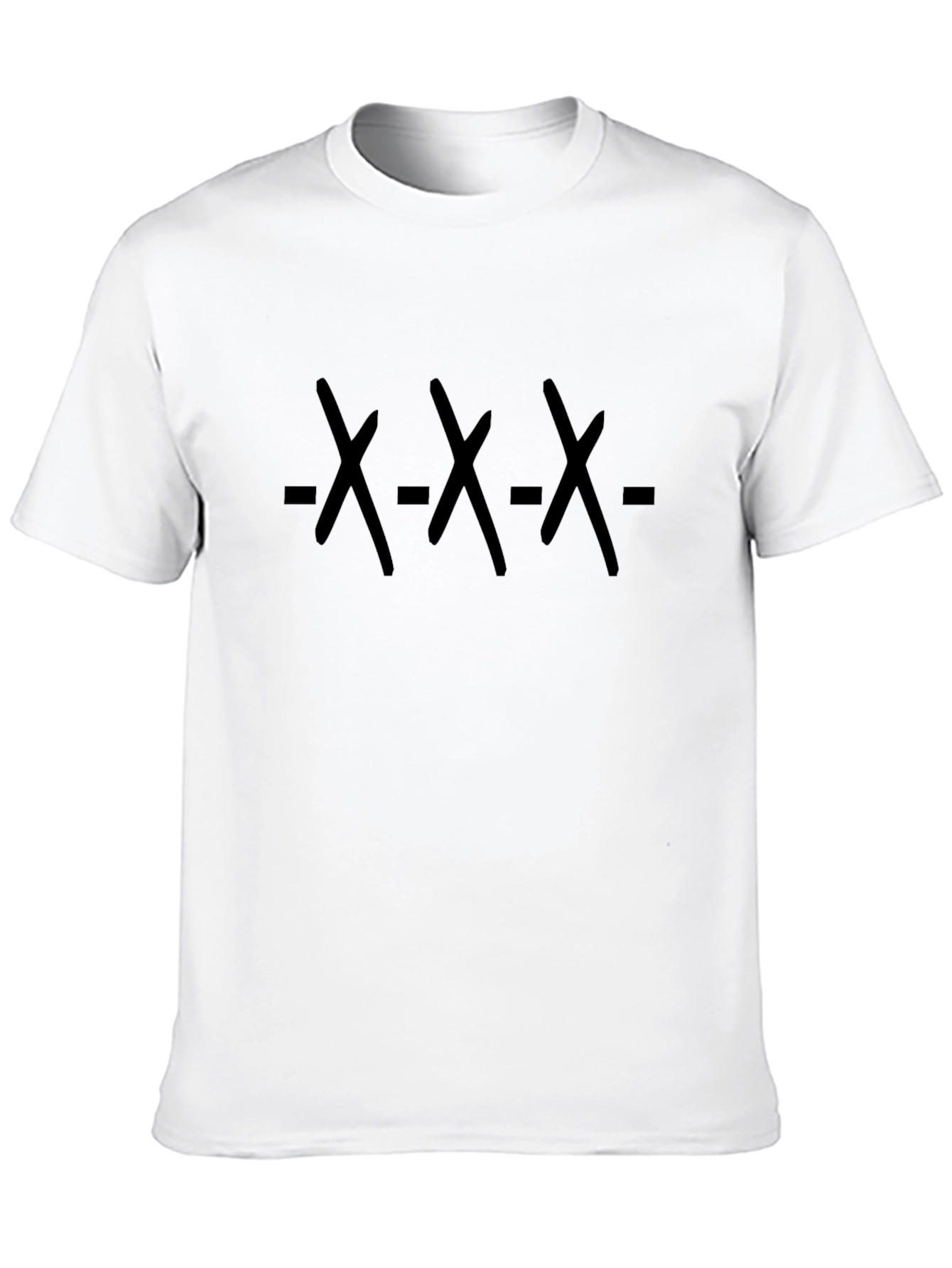 Edgy Graphic Tee - XXX Design - Black