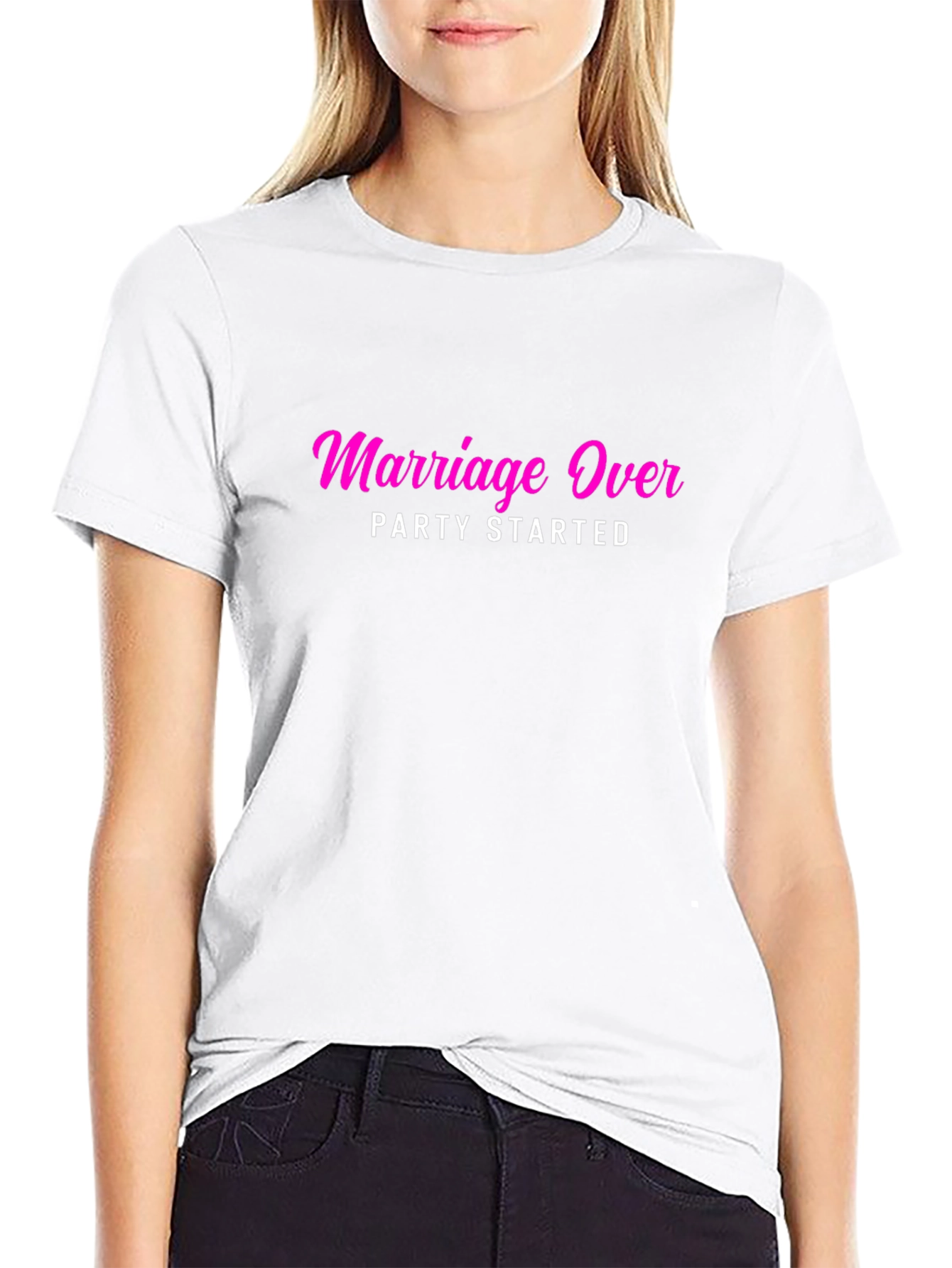 Marriage Over Party Started T-Shirt