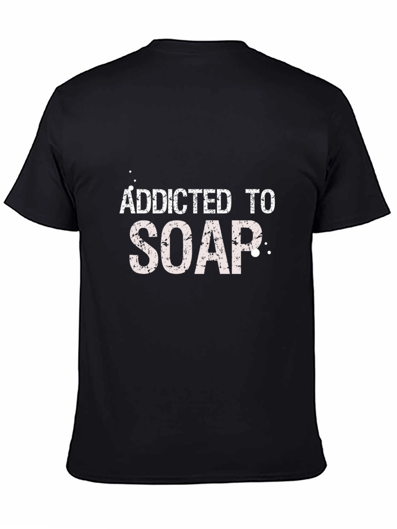 Addicted To Soap Graphic Black T-Shirt