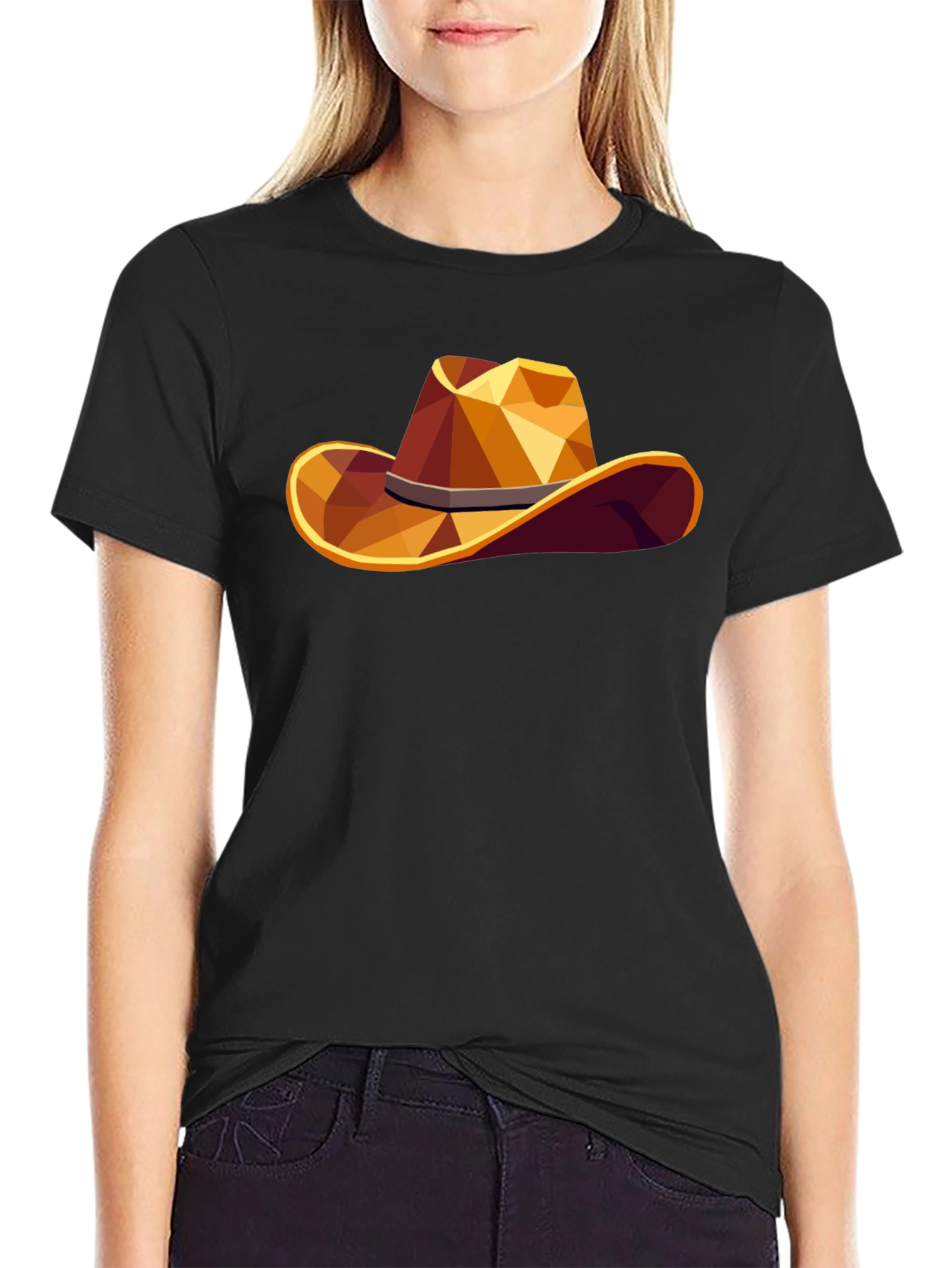 Geometric Cowboy Hat T-Shirt