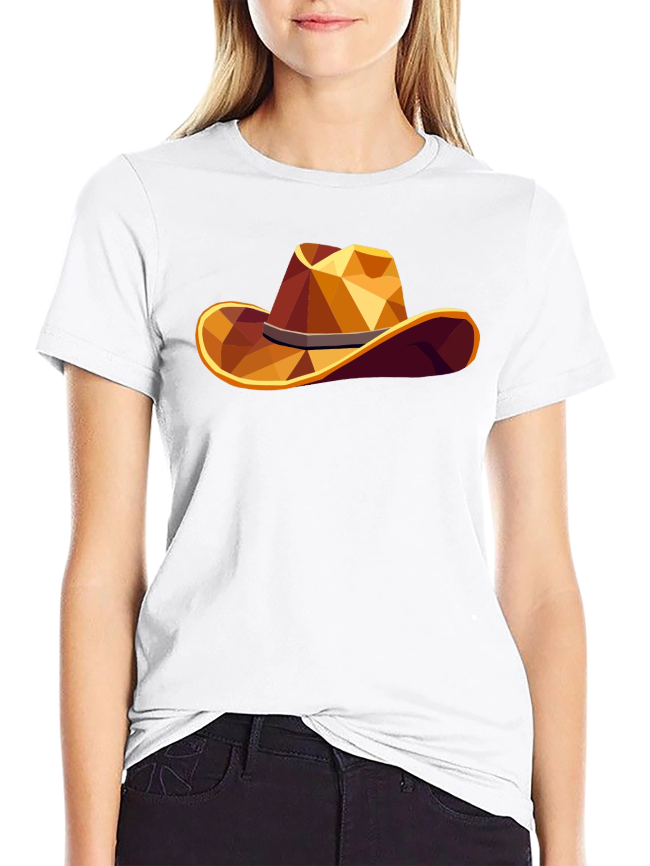 Geometric Cowboy Hat T-Shirt