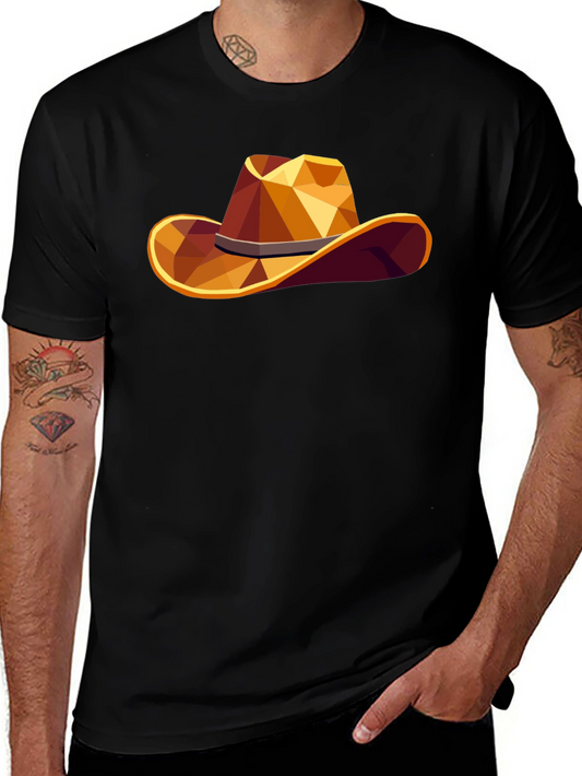 Geometric Cowboy Hat T-Shirt
