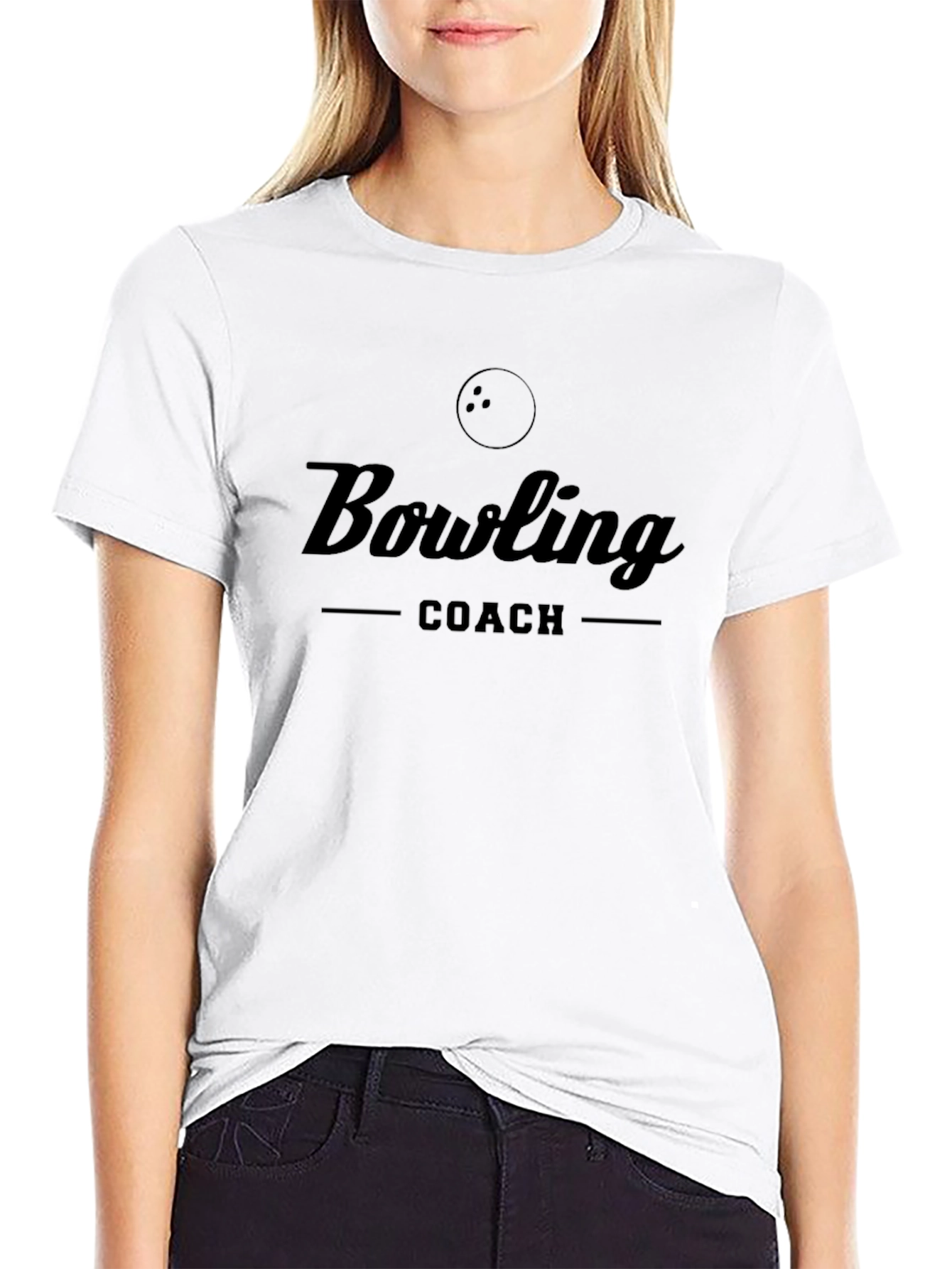 Bowling Coach Graphic Tee - Black