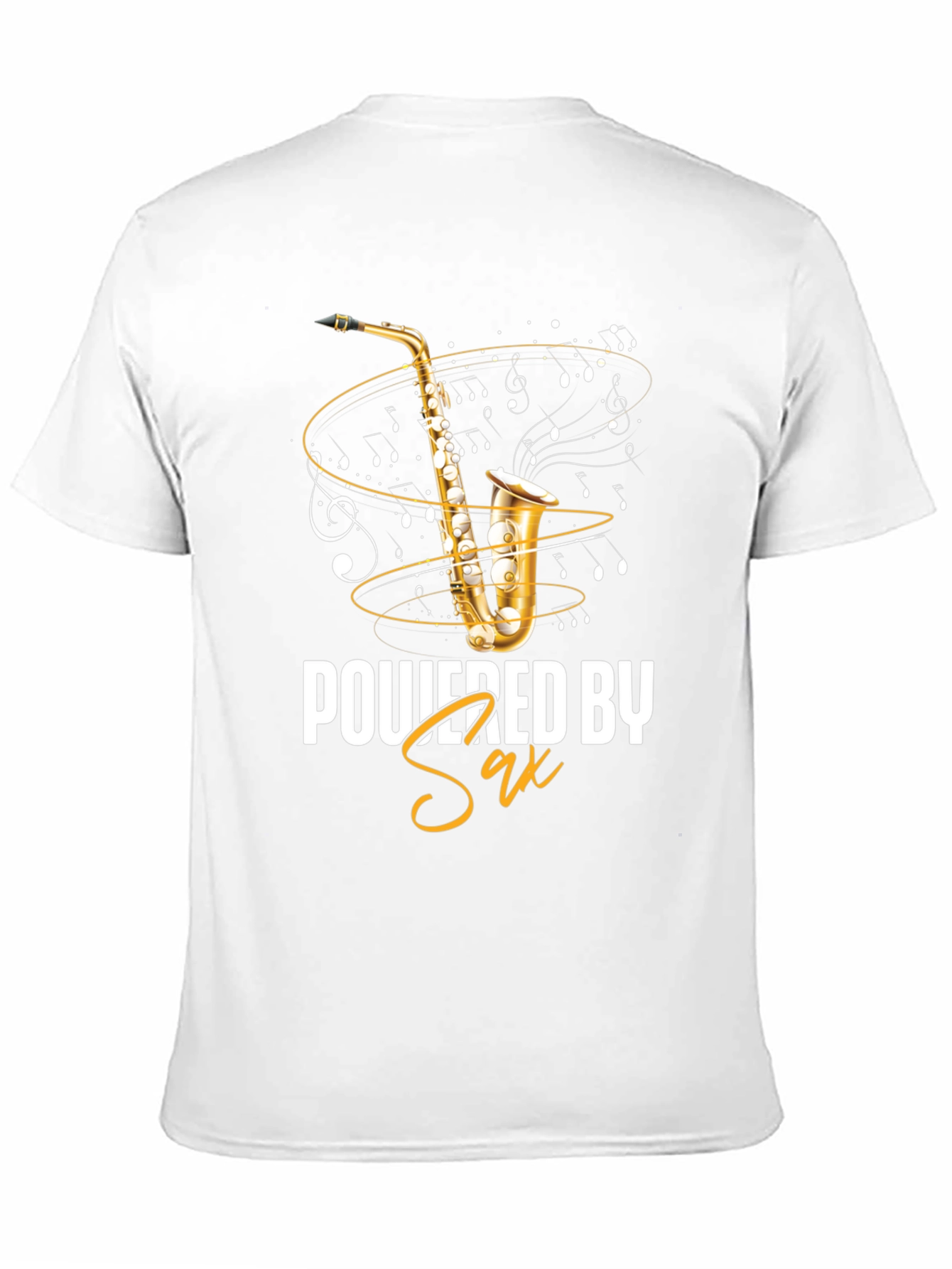 Powered by Sax T-Shirt - Music Lover Tee