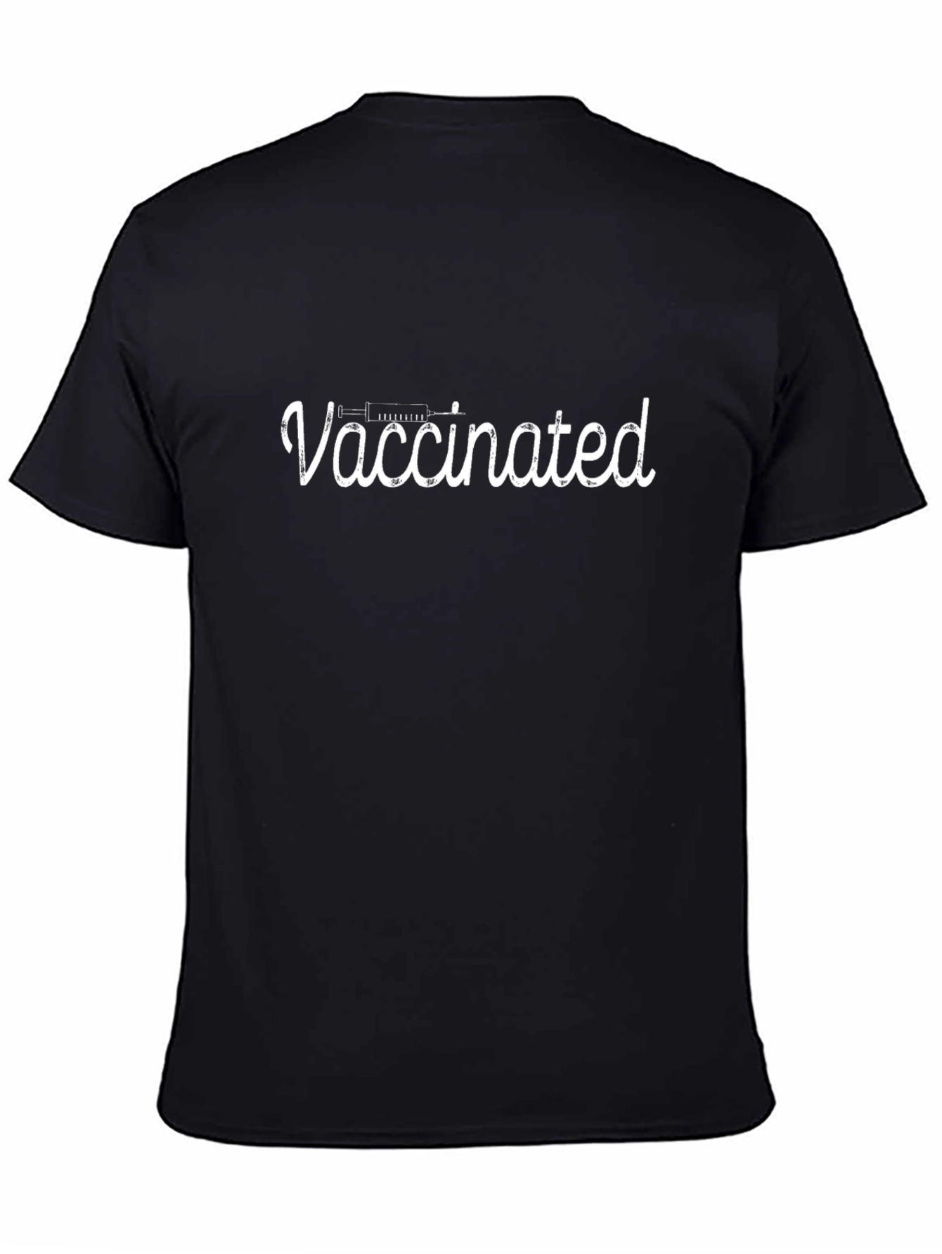 Vaccinated Graphic Print T-Shirt