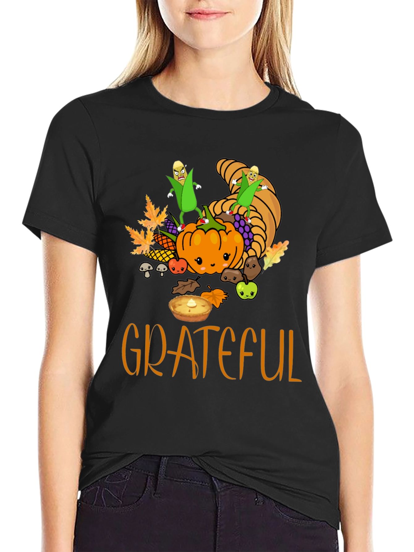 Grateful Thanksgiving T-Shirt - Fall Harvest Tee