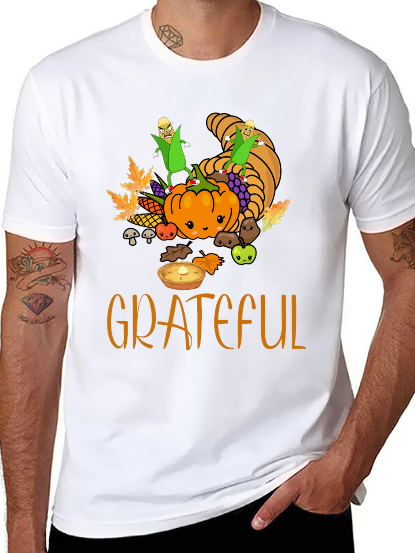 Grateful Thanksgiving T-Shirt - Fall Harvest Tee
