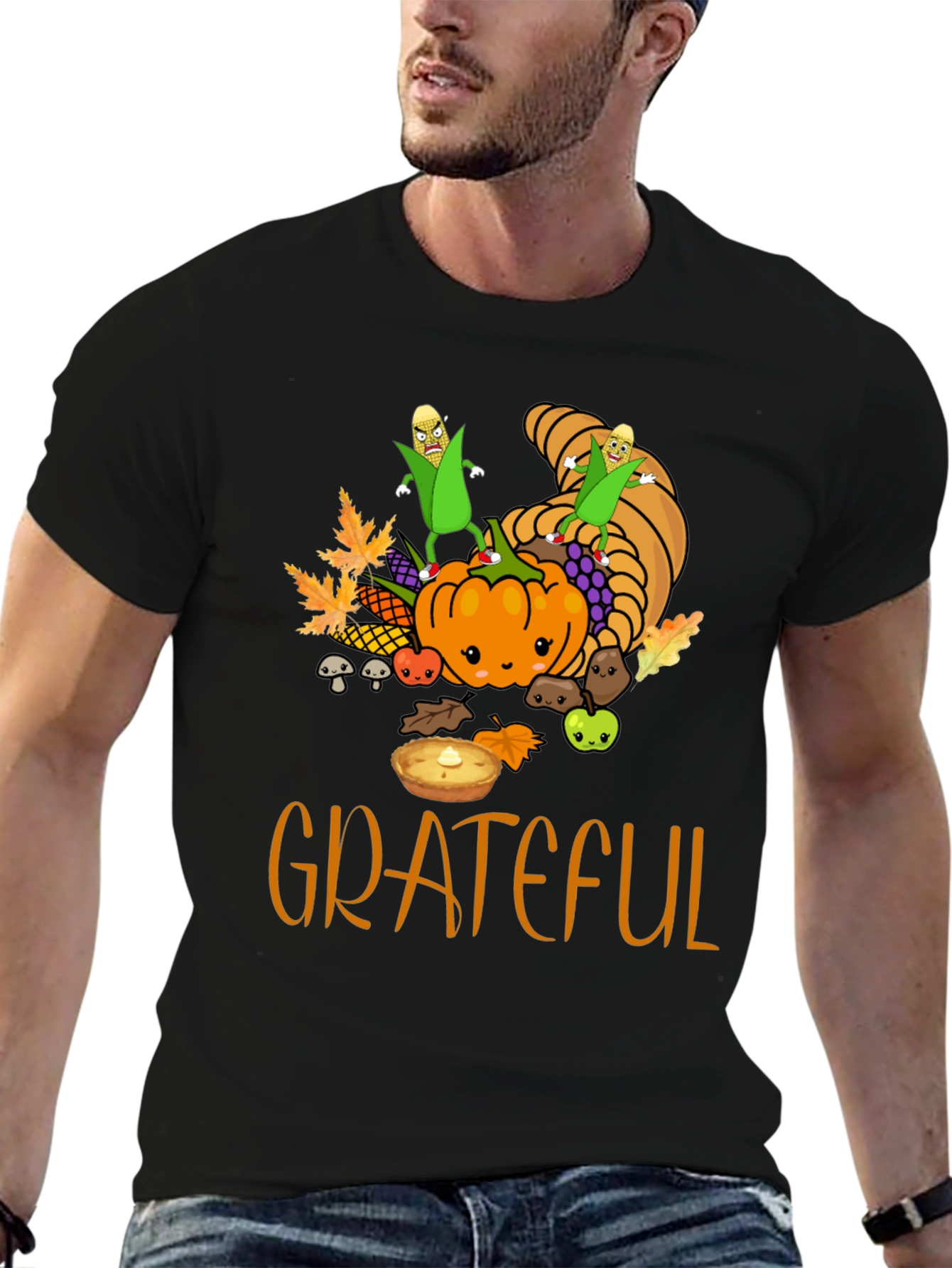 Grateful Thanksgiving T-Shirt - Fall Harvest Tee