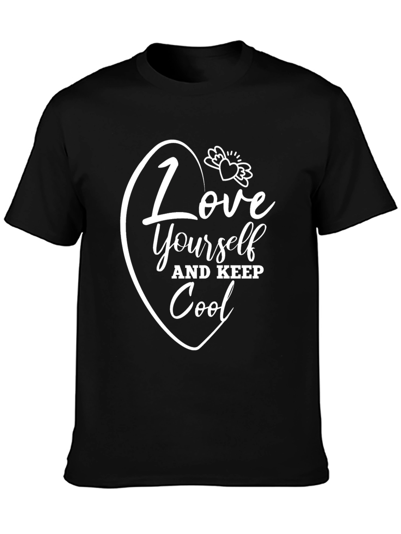 Love Yourself Graphic Tee - Black