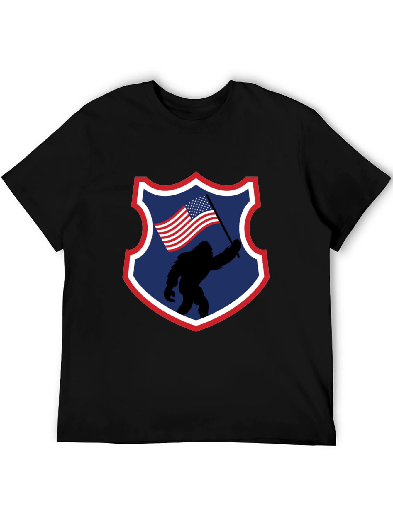 Bigfoot American Flag Graphic Tee