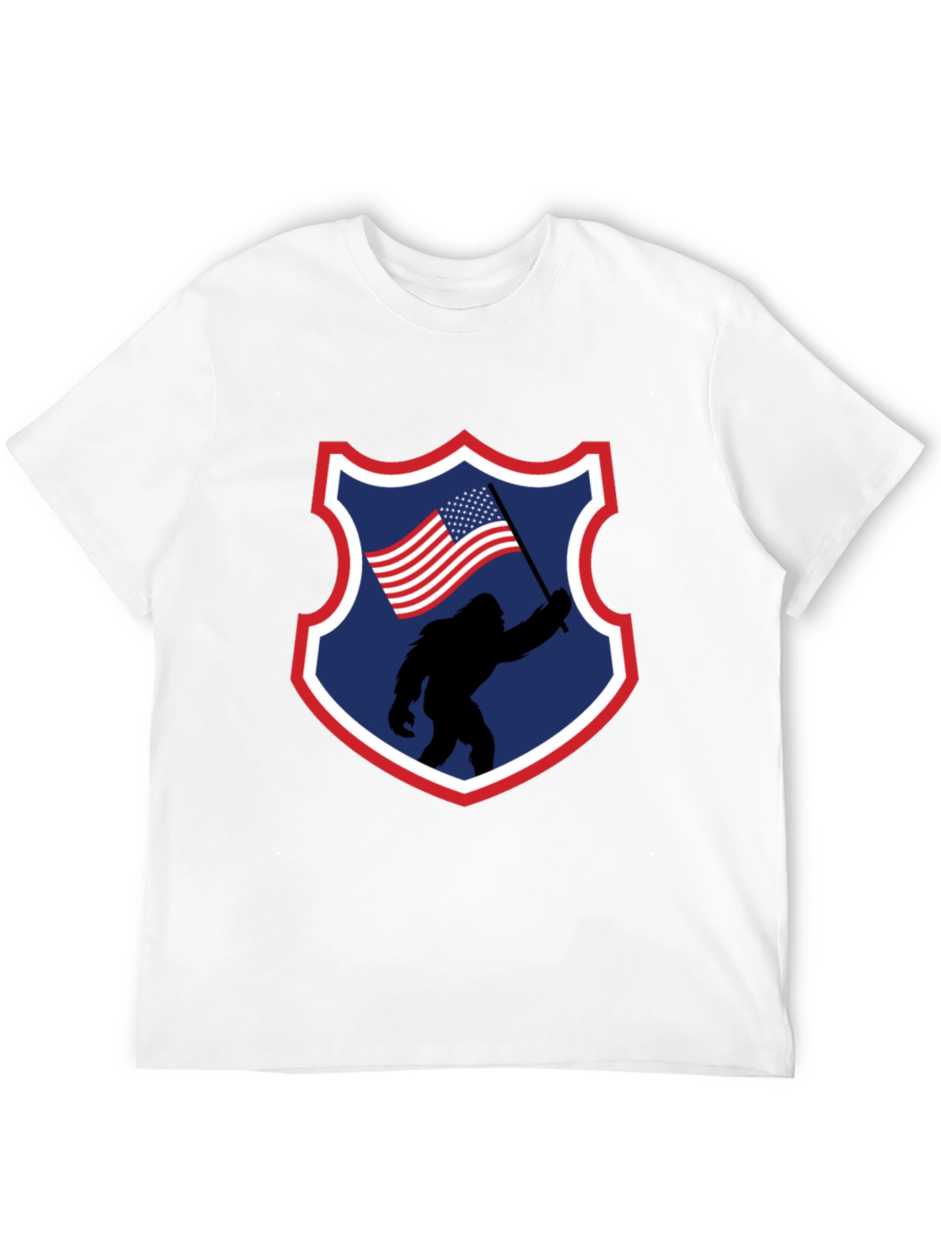 Bigfoot American Flag Graphic Tee