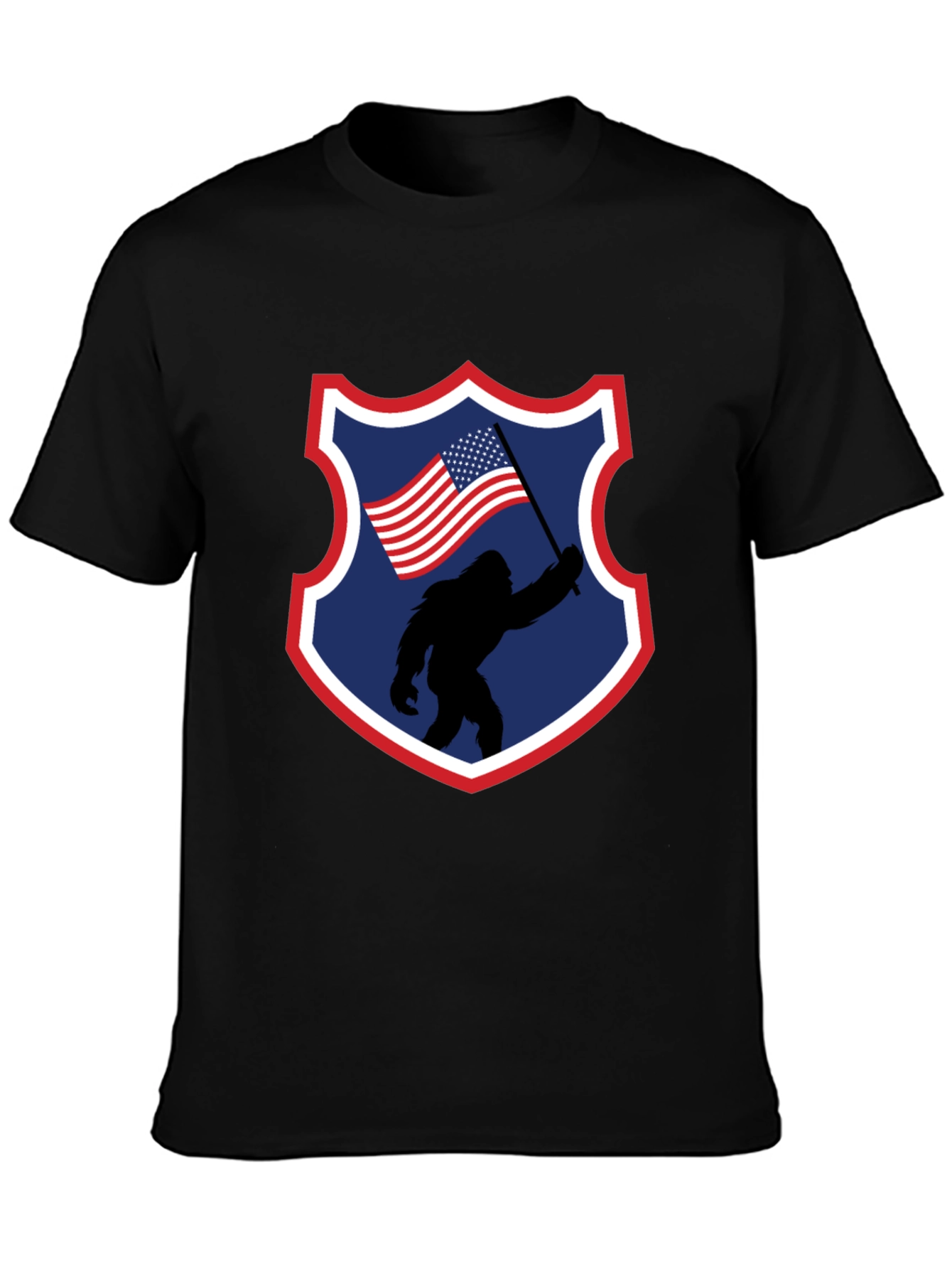 Bigfoot American Flag Graphic Tee