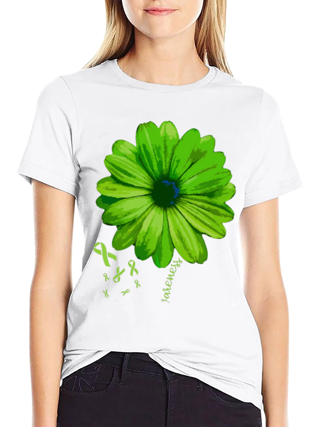 Awareness Flower Graphic Tee