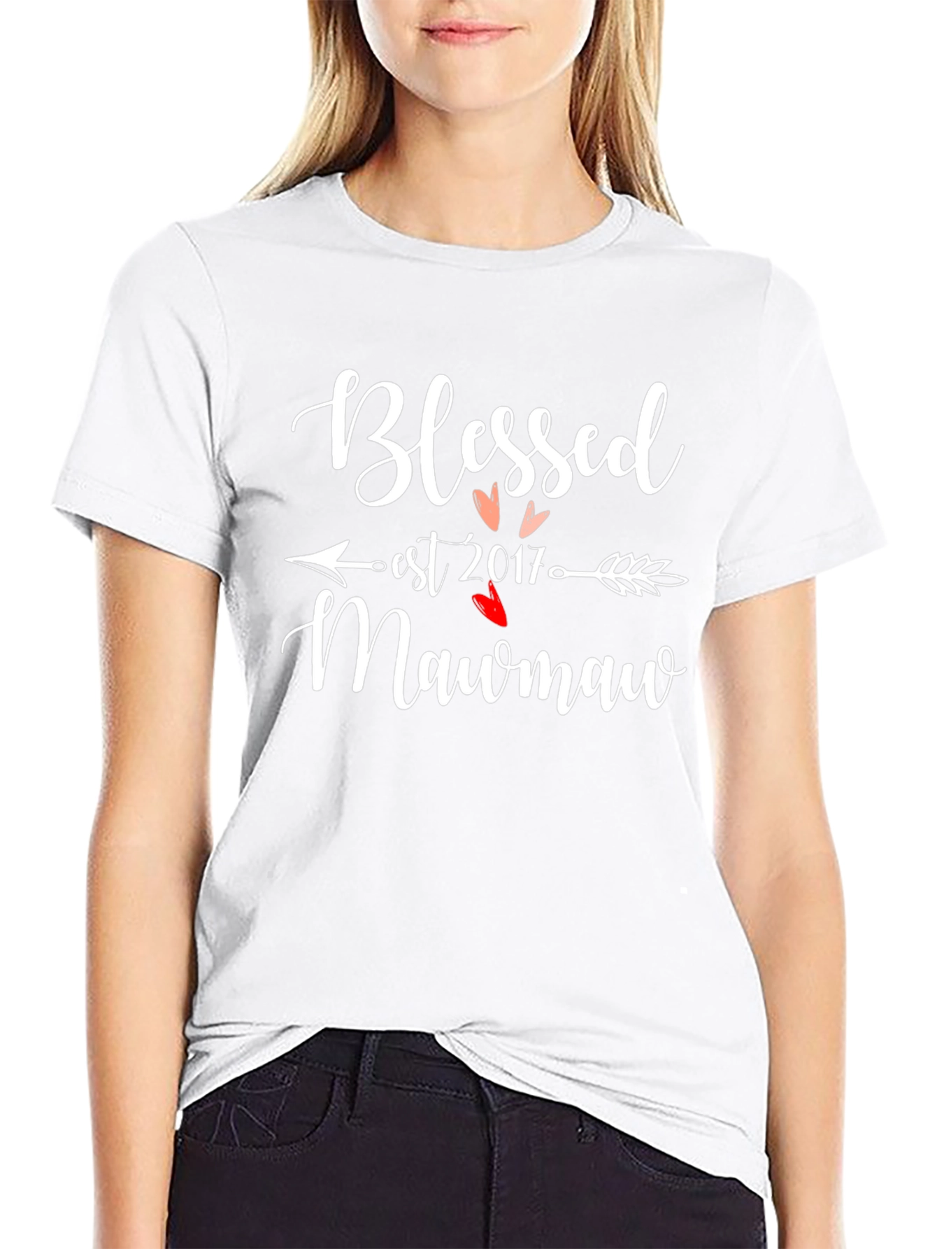 Blessed Mawmaw Est. 2017 Graphic Tee