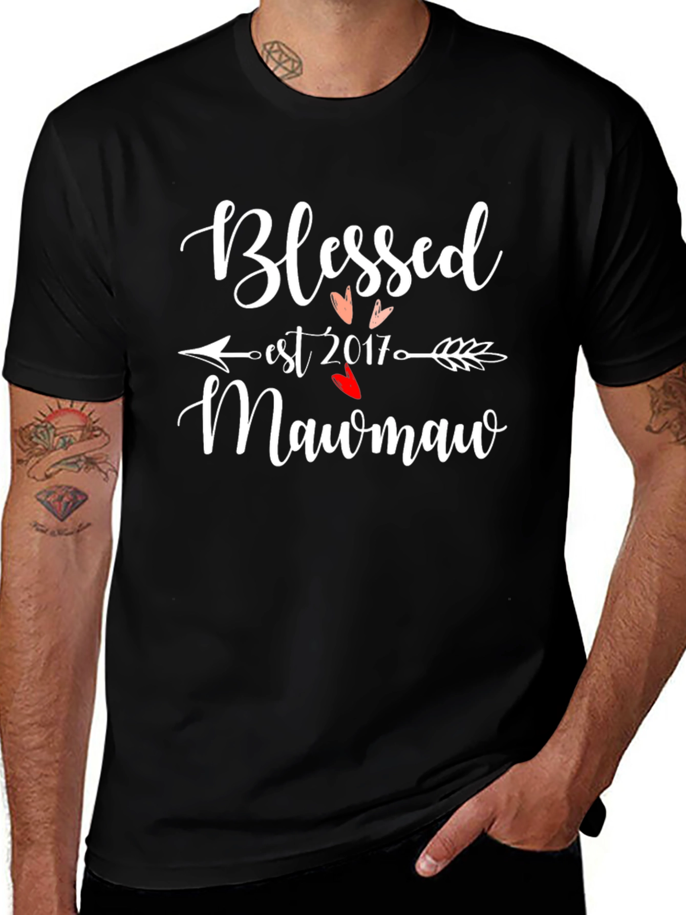 Blessed Mawmaw Est. 2017 Graphic Tee