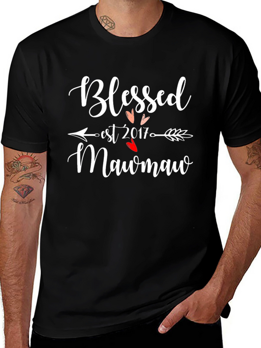 Blessed Mawmaw Est. 2017 Graphic Tee