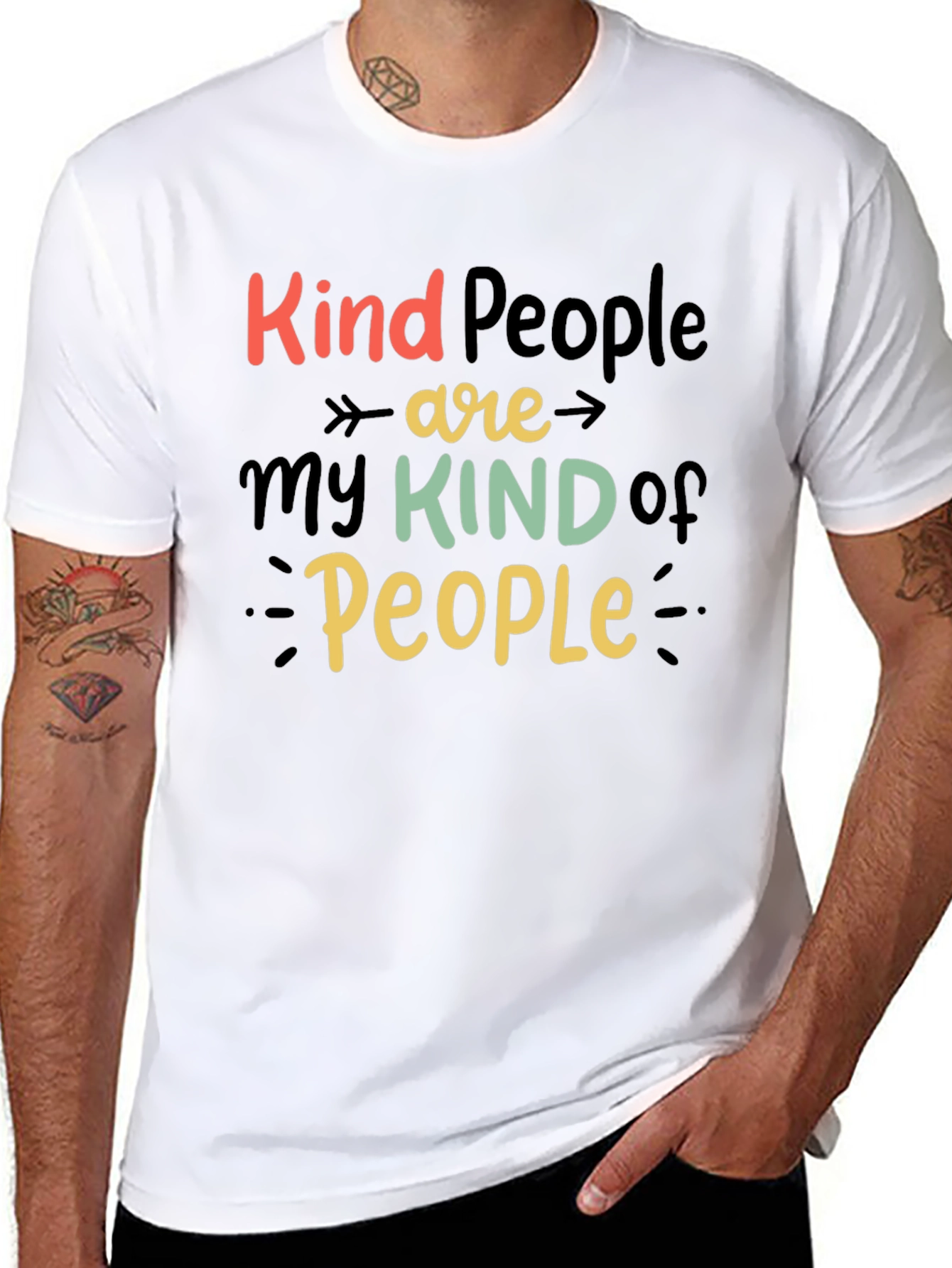 Kind People Graphic Tee - Positive Vibes T-Shirt