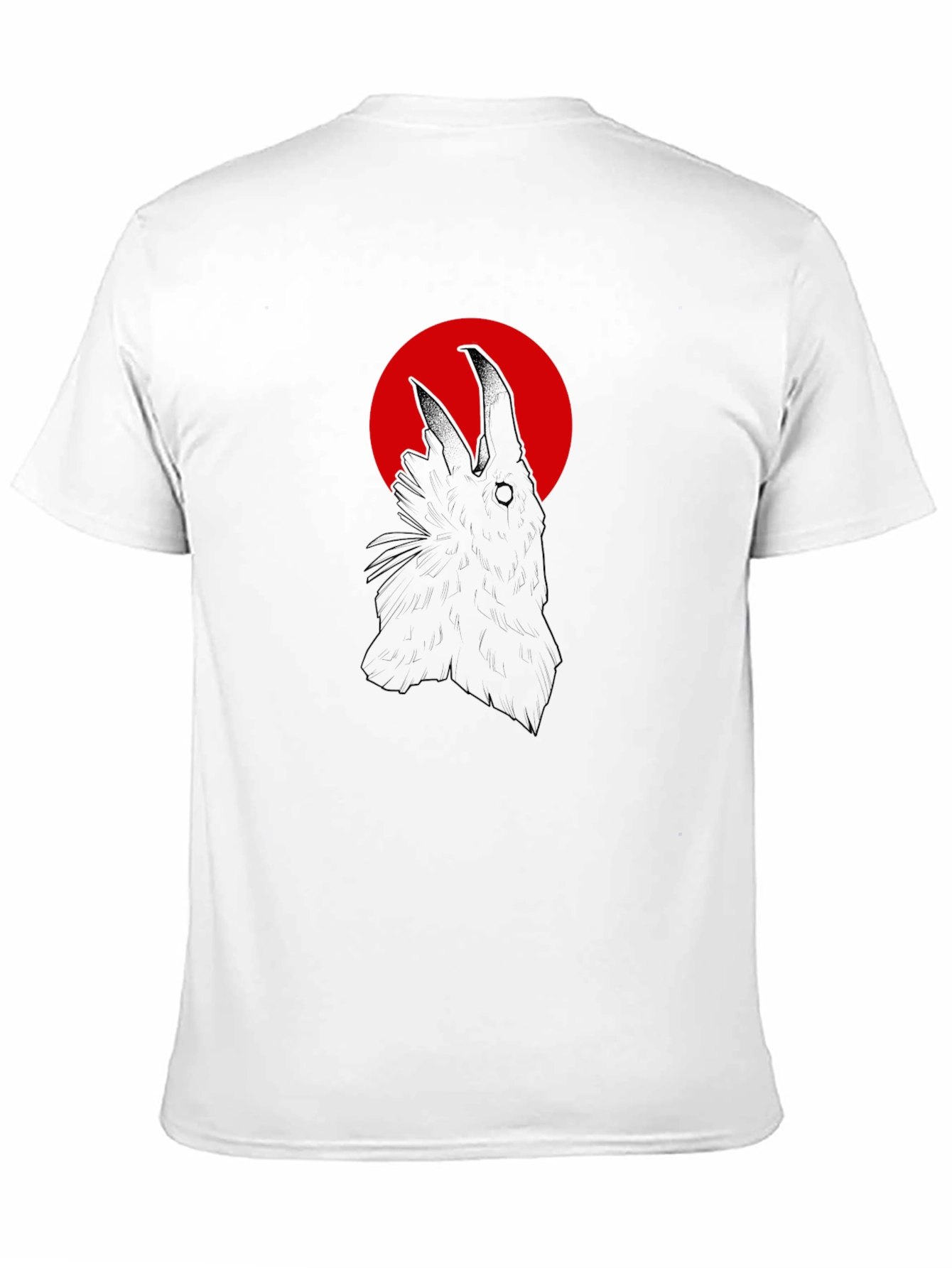 Raven Silhouette Graphic Tee - Mens Black T-Shirt