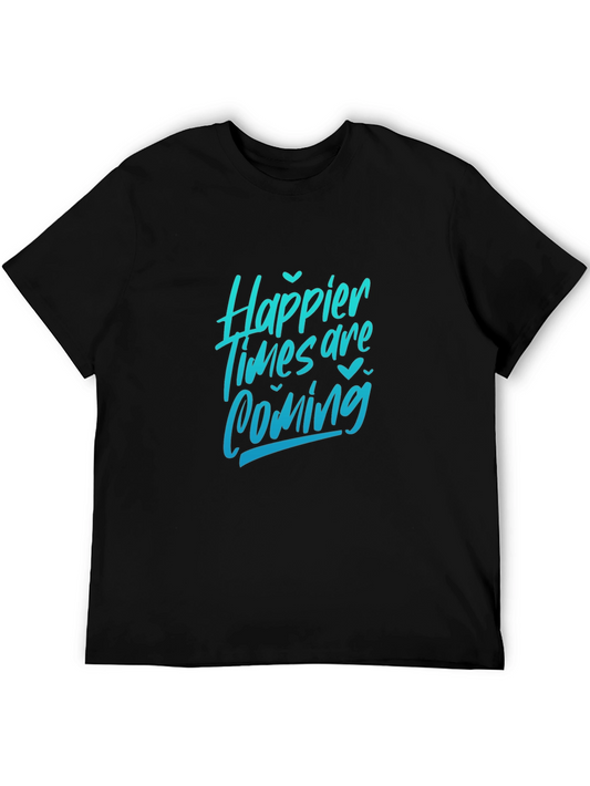 Happier Times Graphic Tee - Black