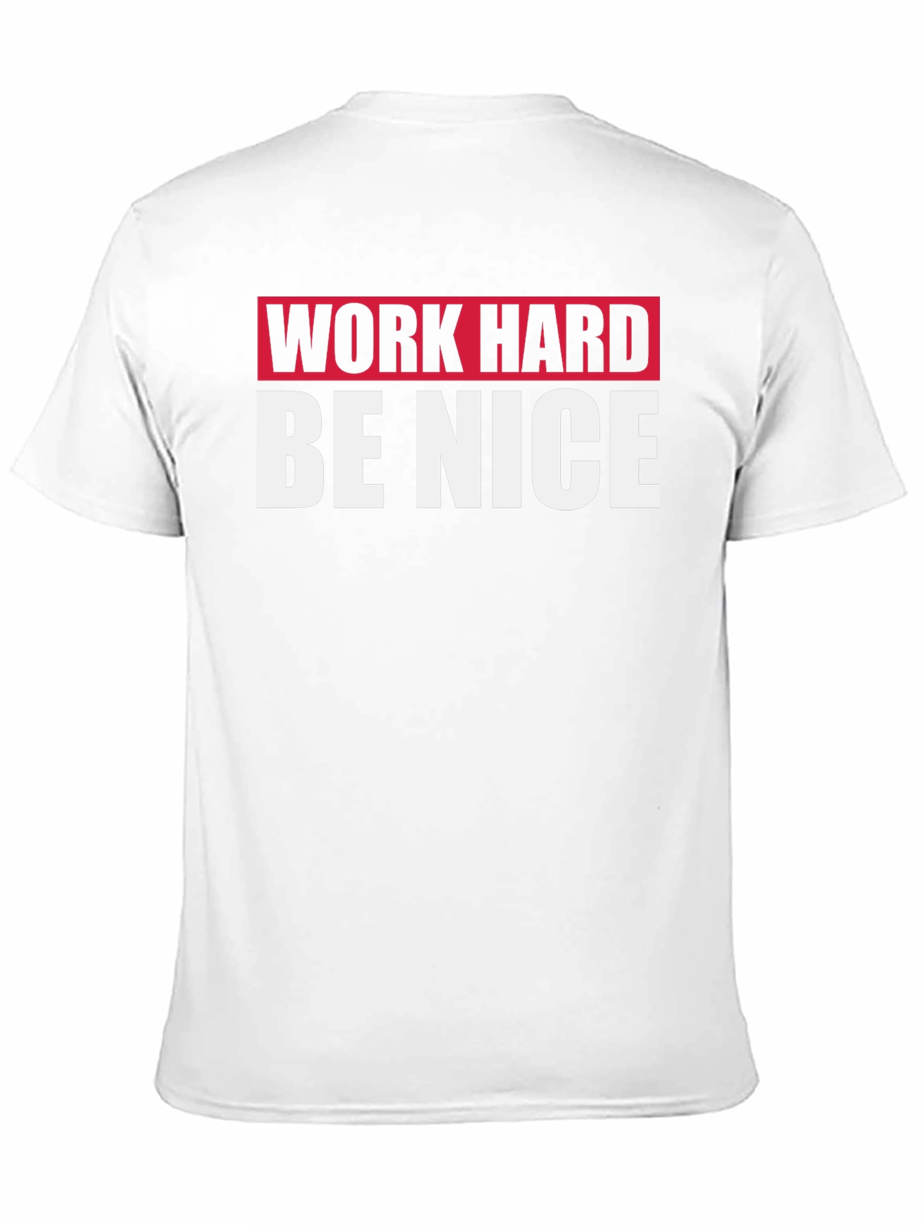 Work Hard Be Nice Black Graphic T-Shirt