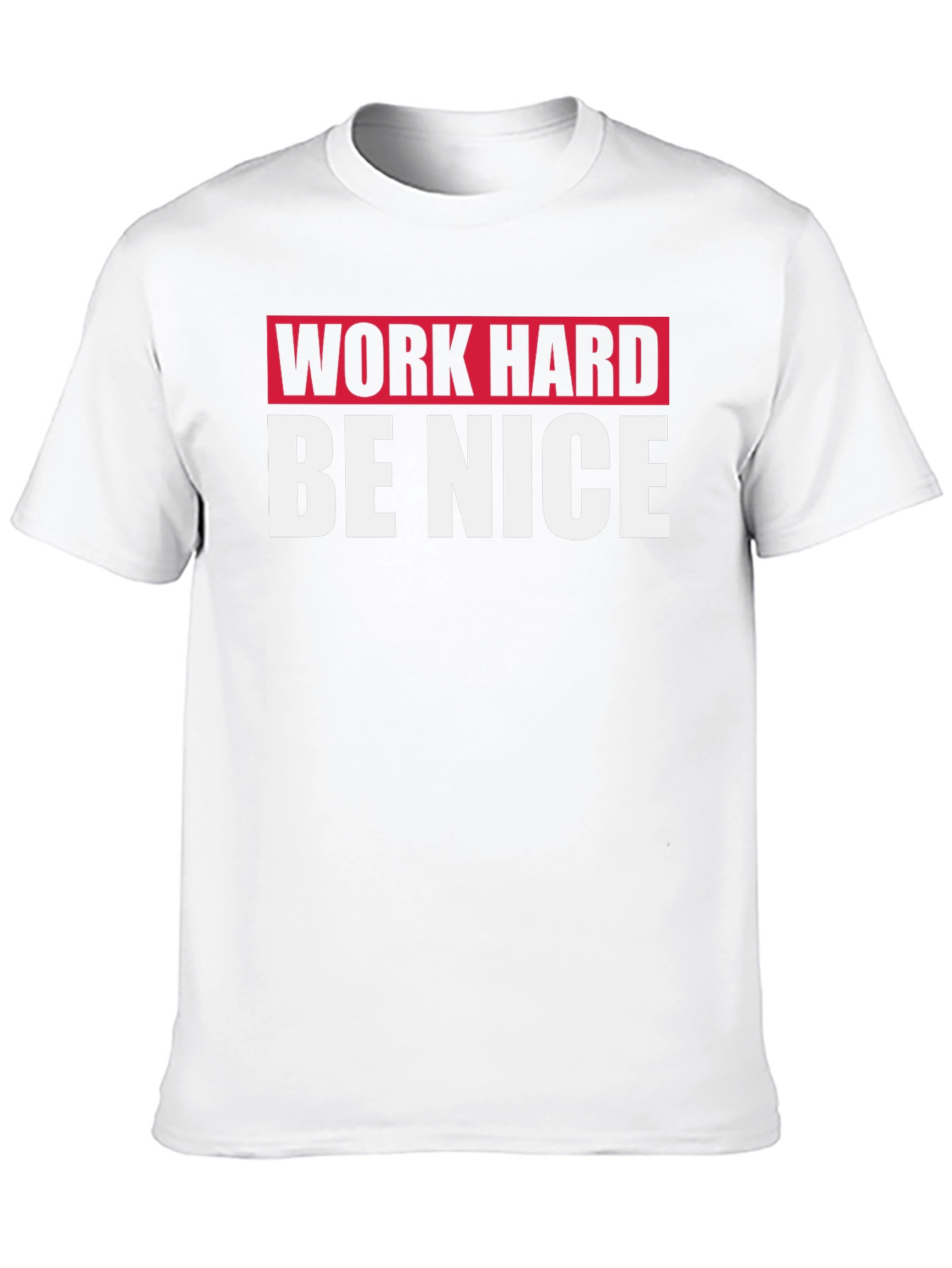 Work Hard Be Nice Black Graphic T-Shirt