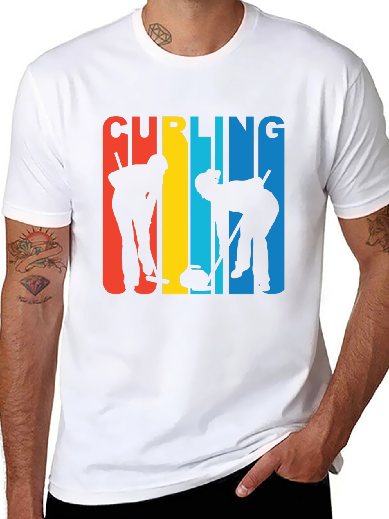 Curling Team Graphic T-Shirt