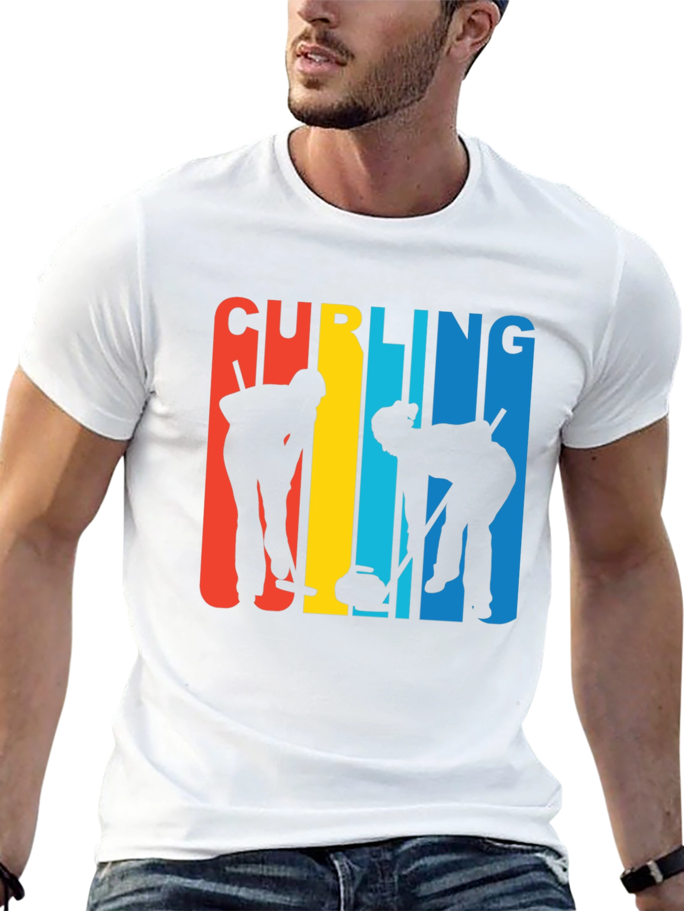 Curling Team Graphic T-Shirt