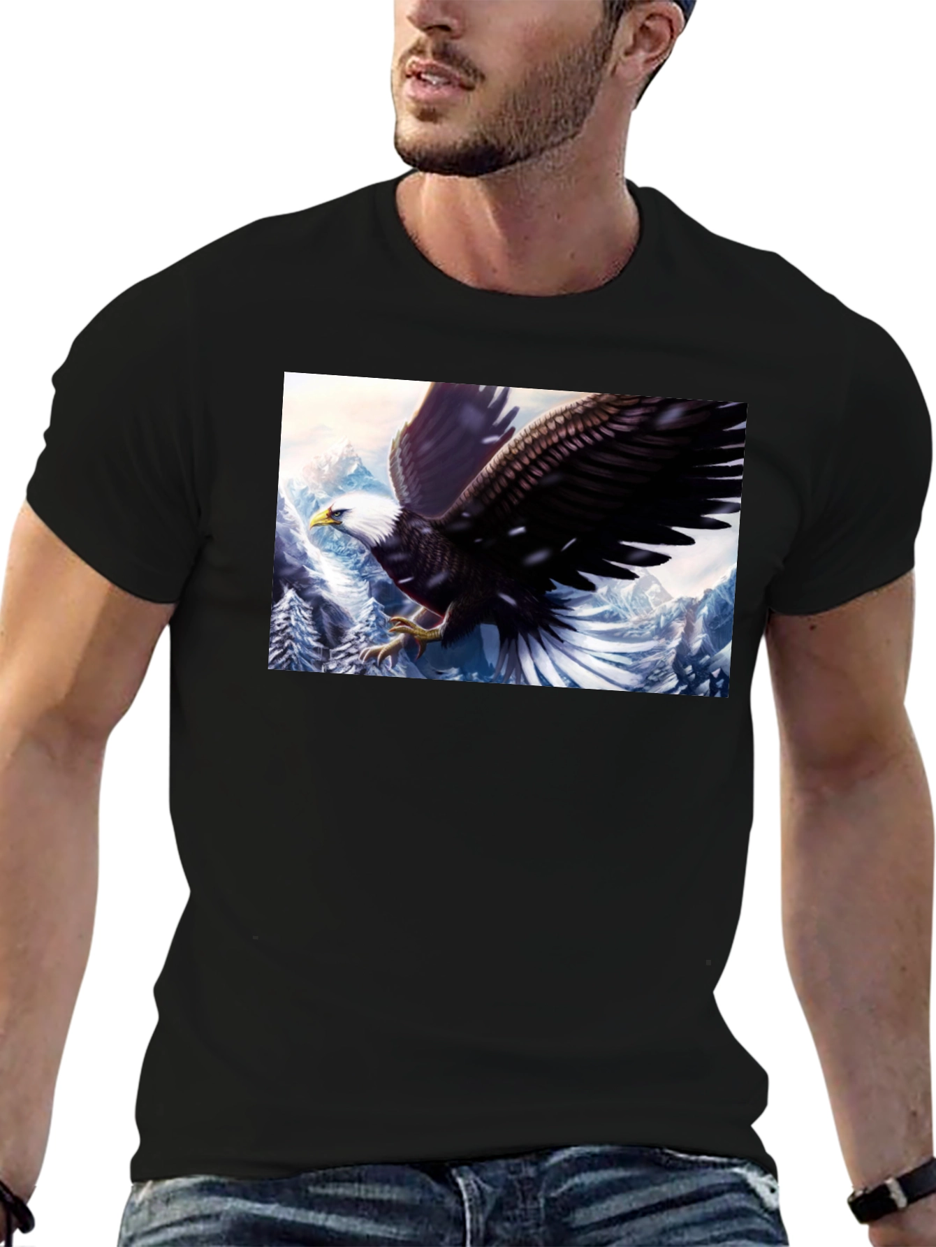 Eagle Graphic T-Shirt - Black