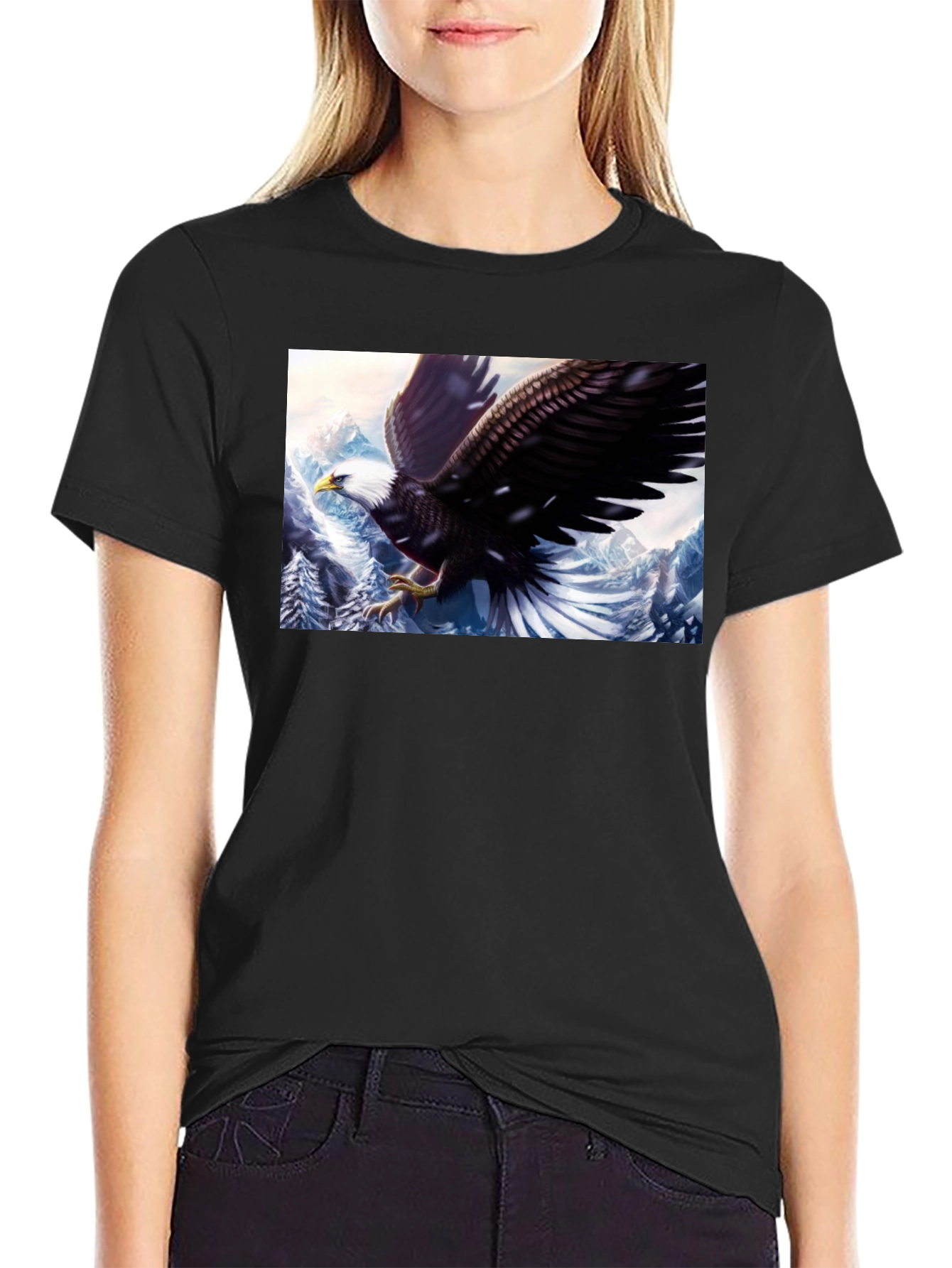 Eagle Graphic T-Shirt - Black