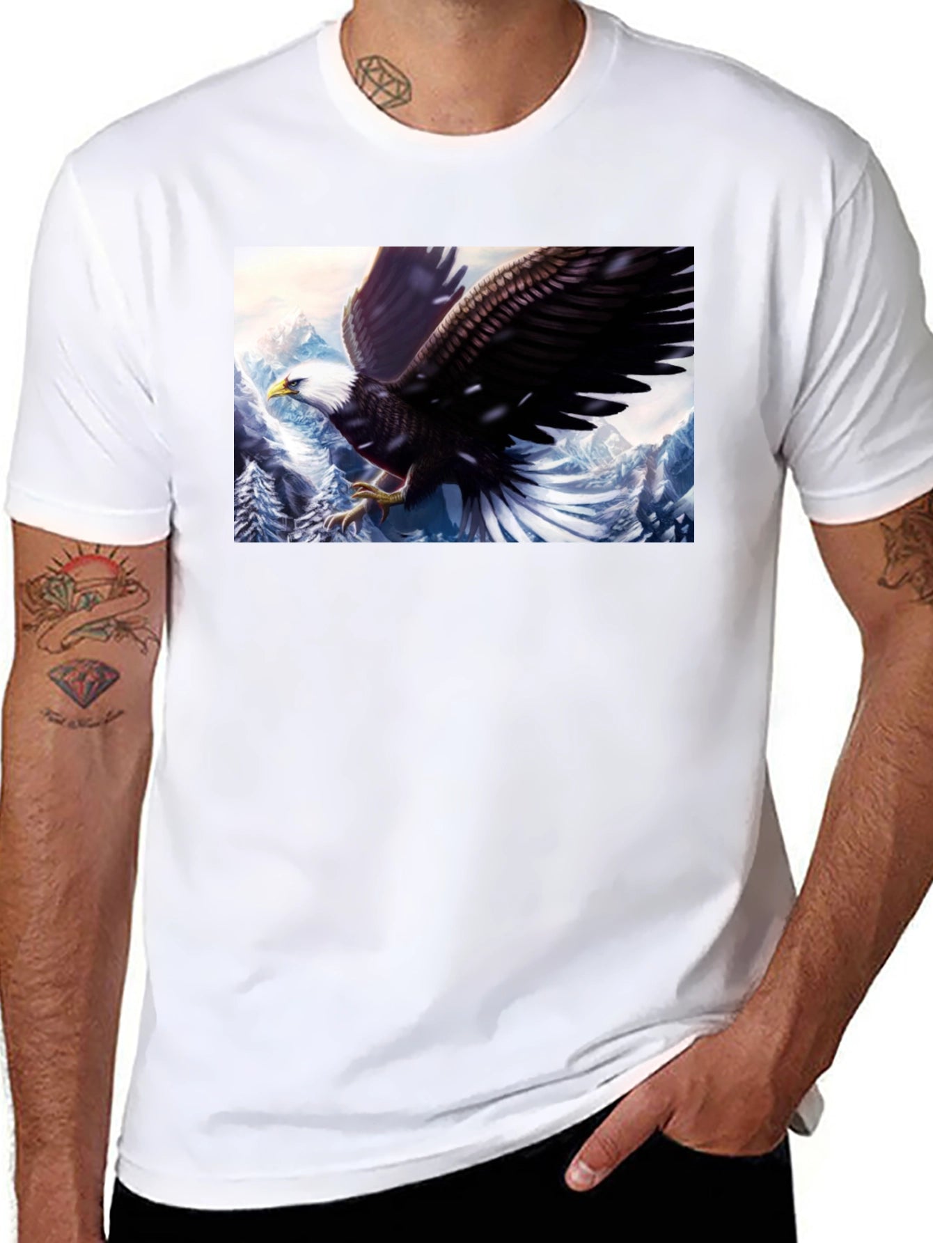 Eagle Graphic T-Shirt - Black