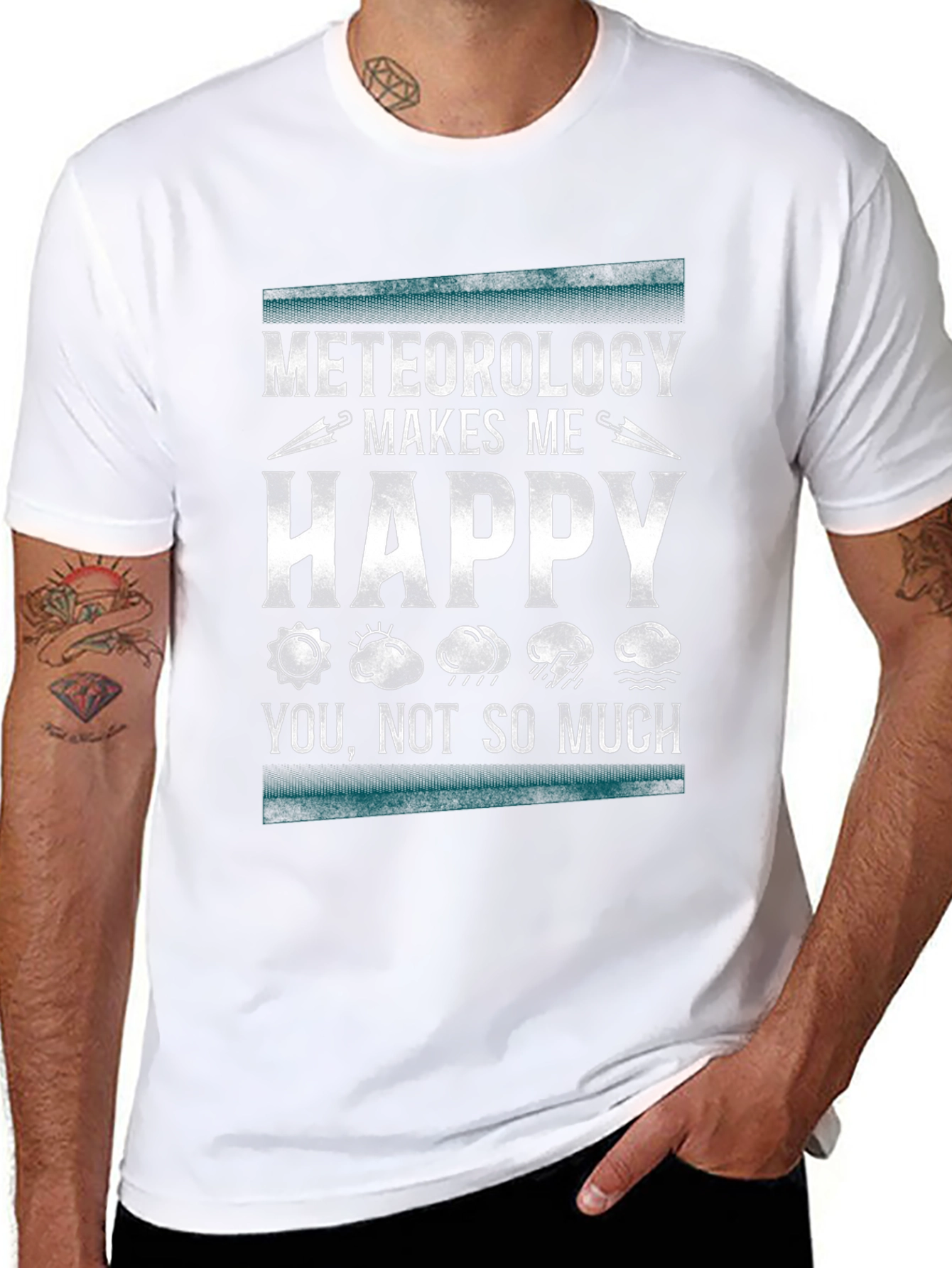 Meteorology Makes Me Happy Graphic T-Shirt