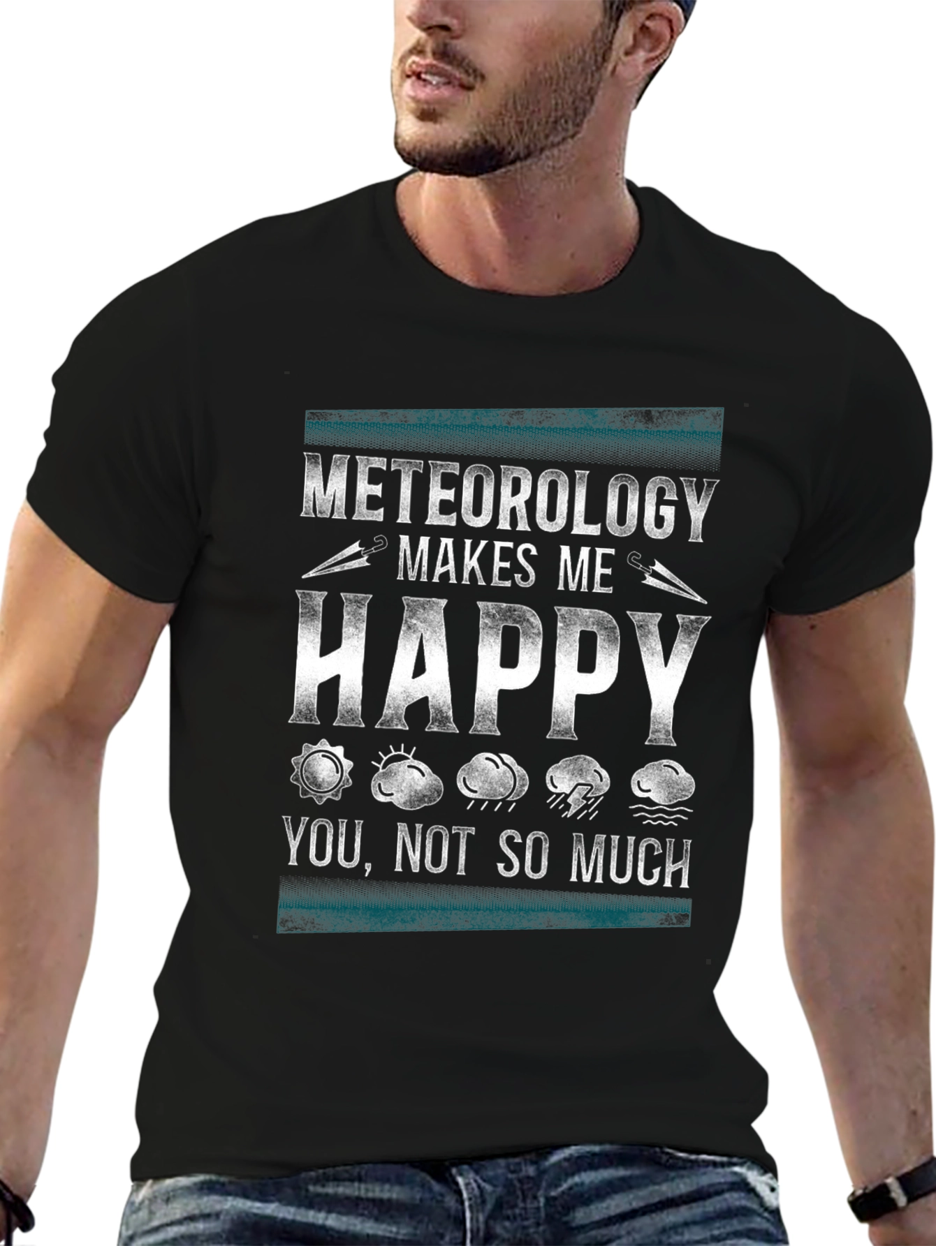 Meteorology Makes Me Happy Graphic T-Shirt