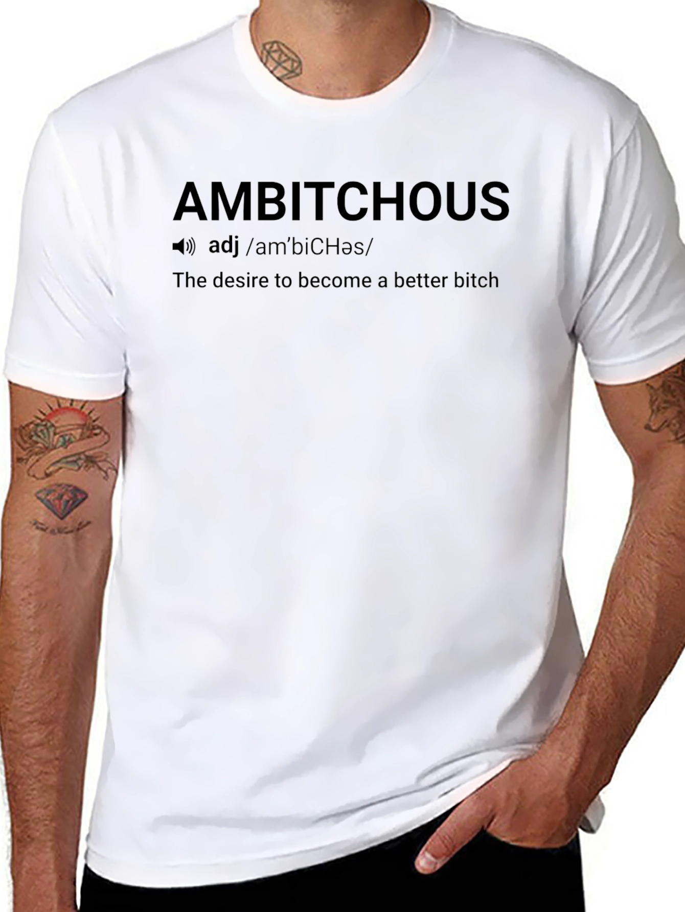 Ambitious Definition Graphic Tee - Premium Cotton
