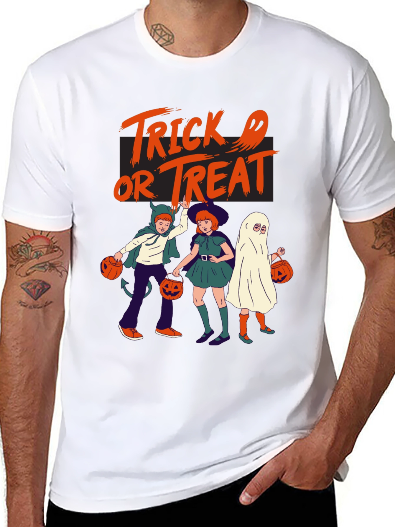 Halloween Trick or Treat Graphic Tee