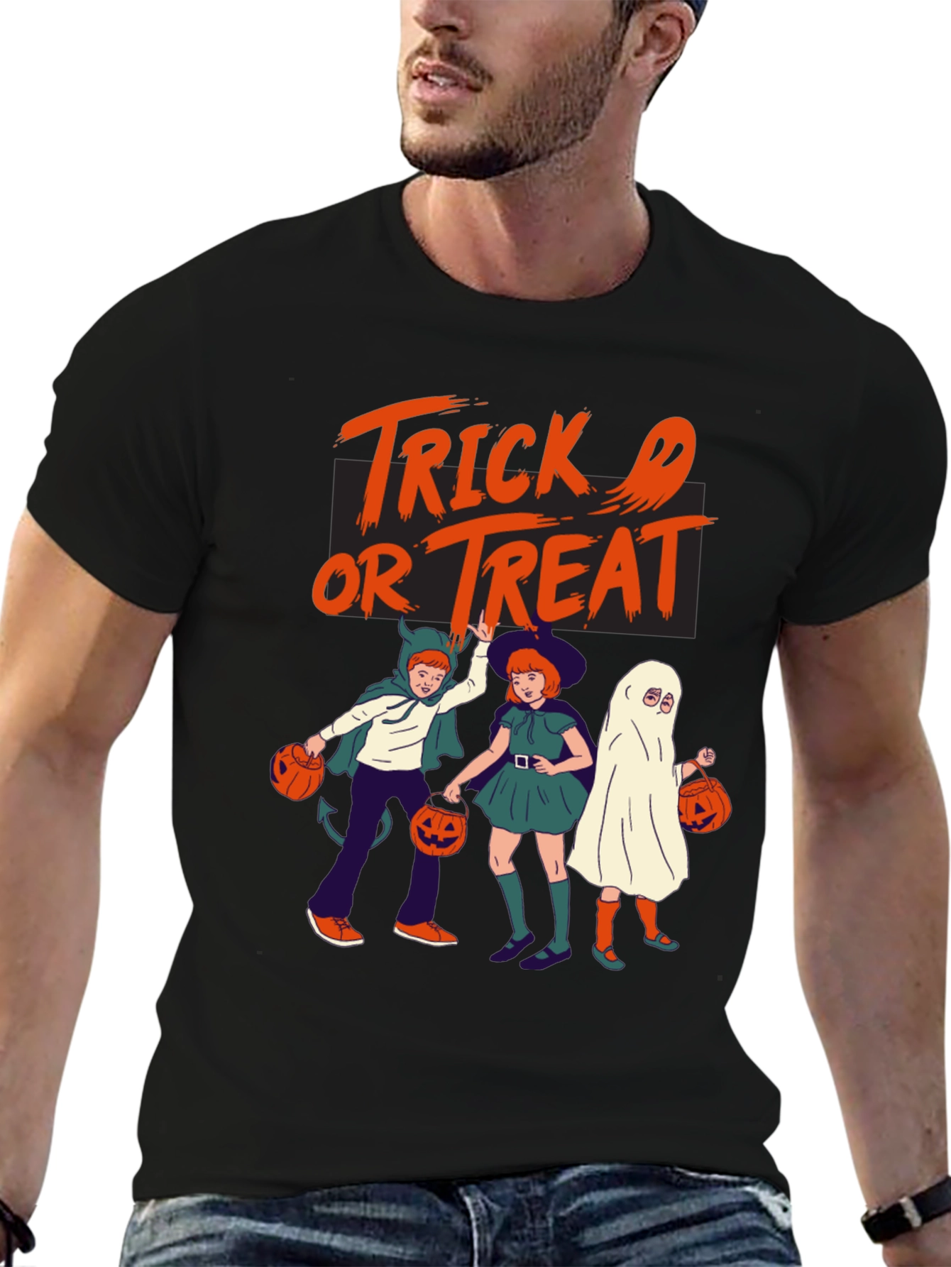 Halloween Trick or Treat Graphic Tee