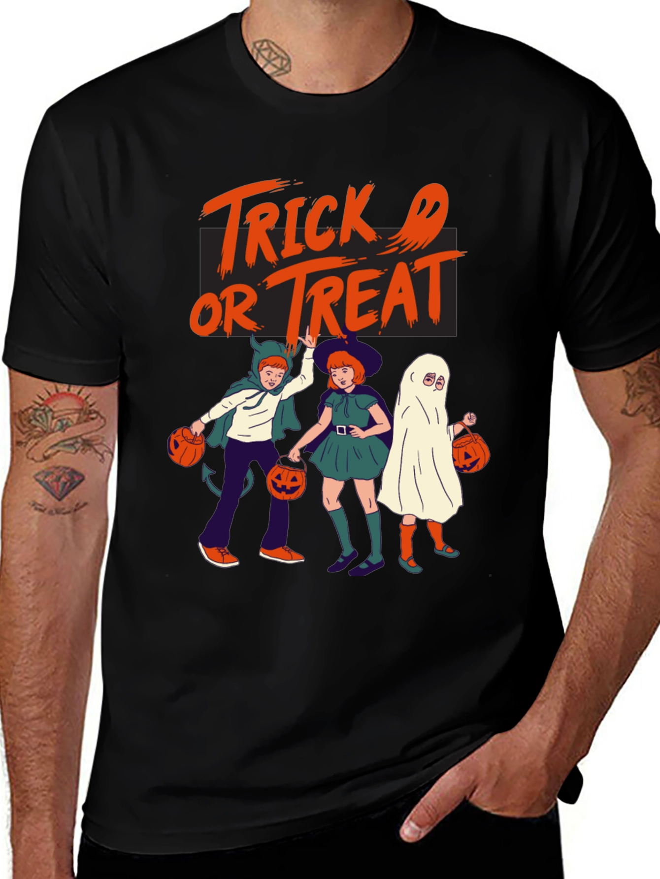 Halloween Trick or Treat Graphic Tee