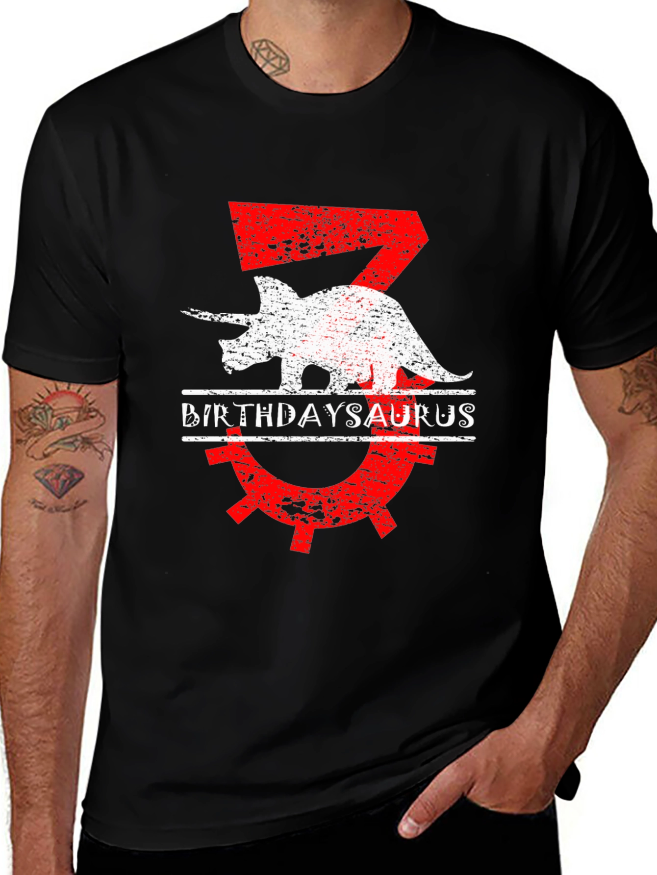BirthdaySaurus T-Shirt - 3rd Birthday Dino Tee