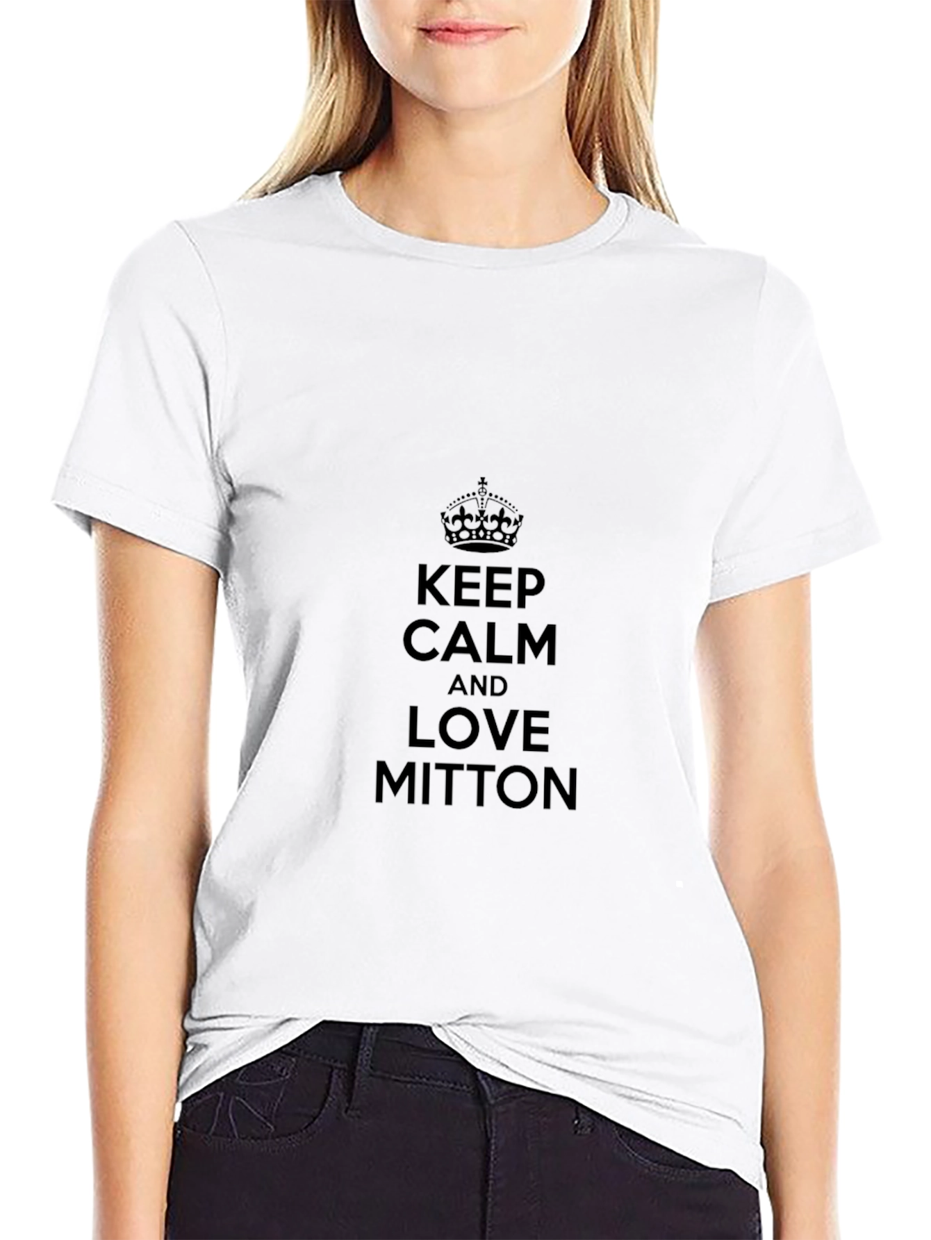 Keep Calm and Love Mitton Black T-Shirt
