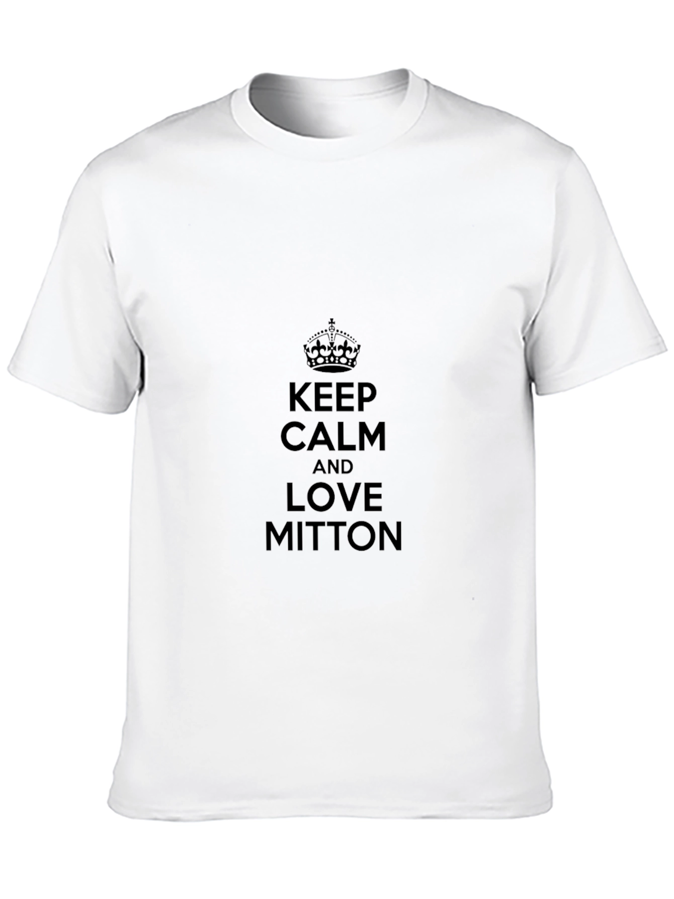 Keep Calm and Love Mitton Black T-Shirt