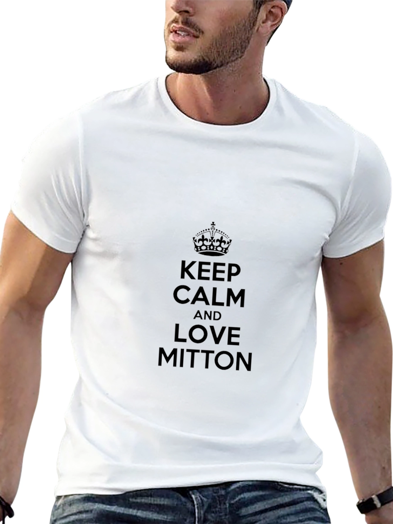 Keep Calm and Love Mitton Black T-Shirt