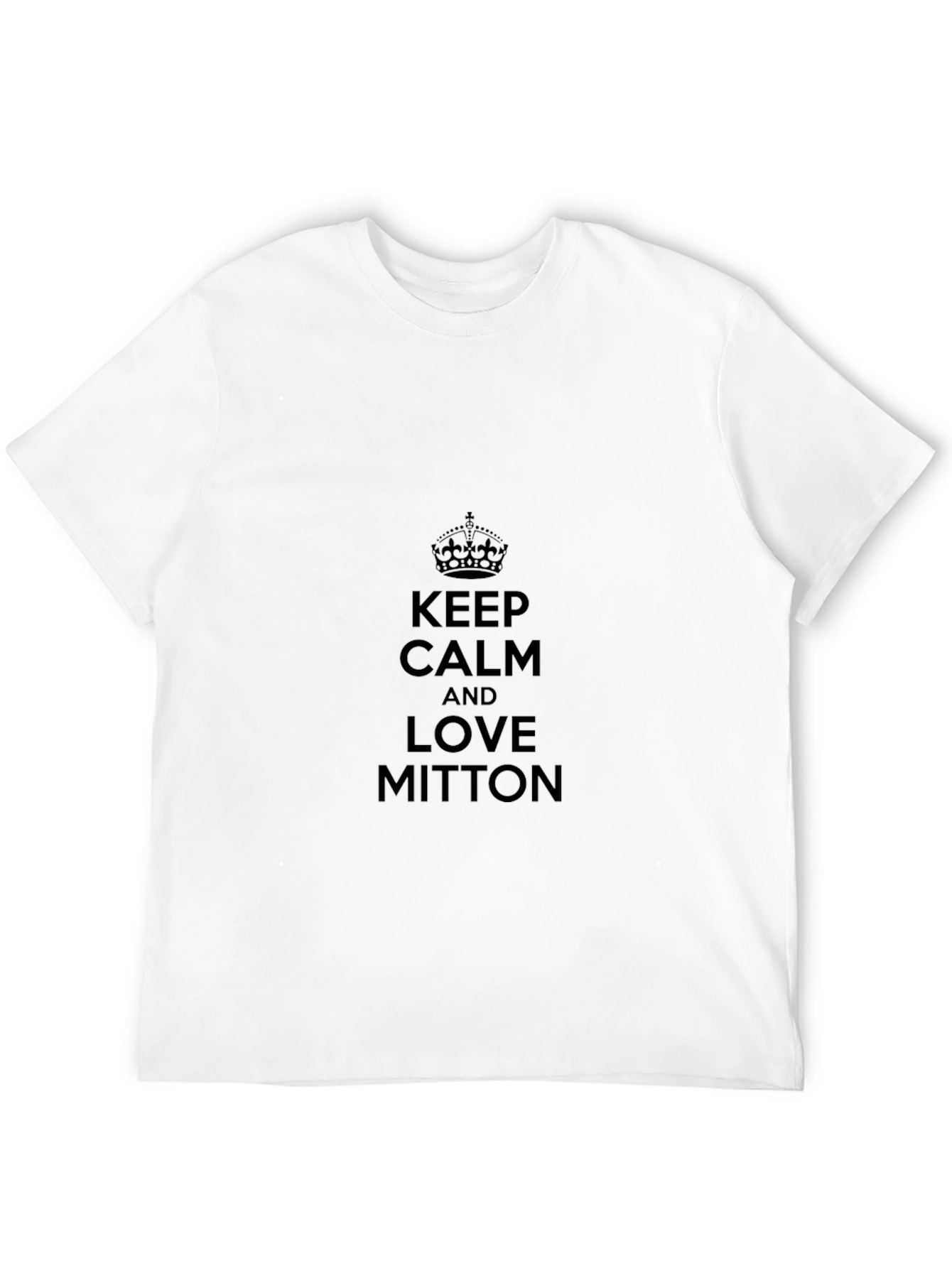 Keep Calm and Love Mitton Black T-Shirt