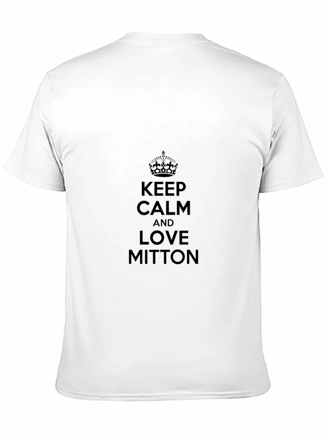 Keep Calm and Love Mitton Black T-Shirt